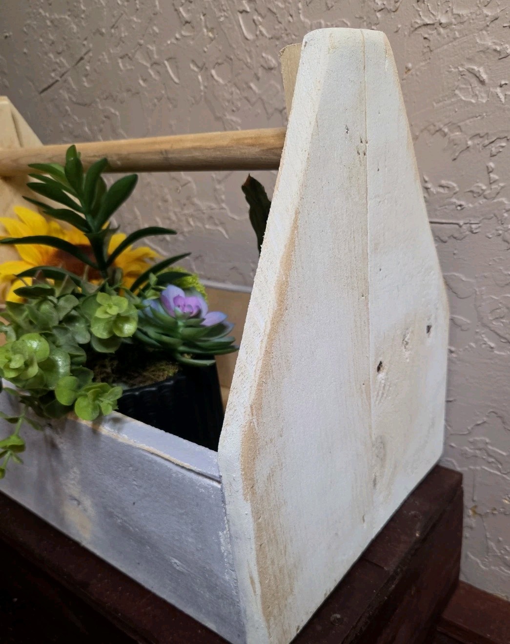 Reclaimed Wood Garden, Tool Caddy Tote Box Farmhouse Decor Or Use NICE 17x10x13″