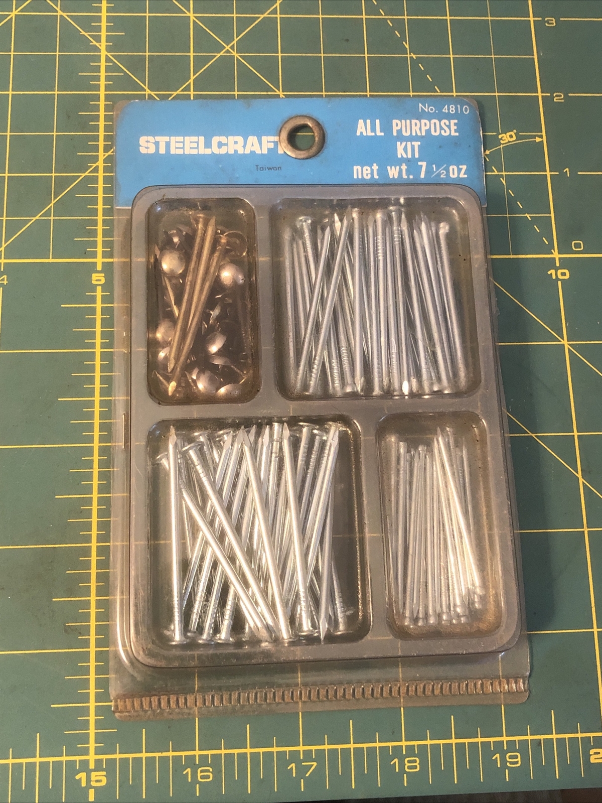 Hardware Steel Craft All Purpose Kit No.4810 Fasteners Net Weight 7.5oz. Taiwan