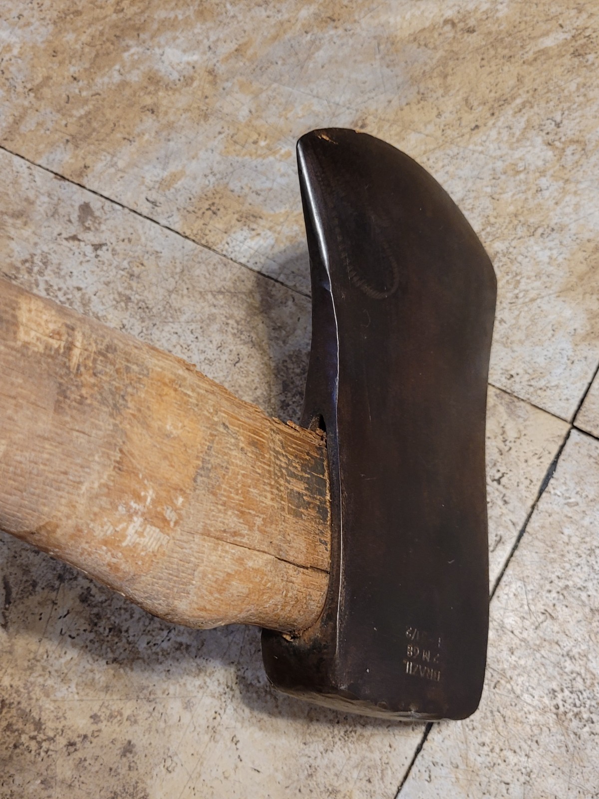 Vtg BRAZIL 2 M 68 T-3 1/2 35″Long 4.15 Lbs Total 4.5″Blade Single Bit Axe.OBO