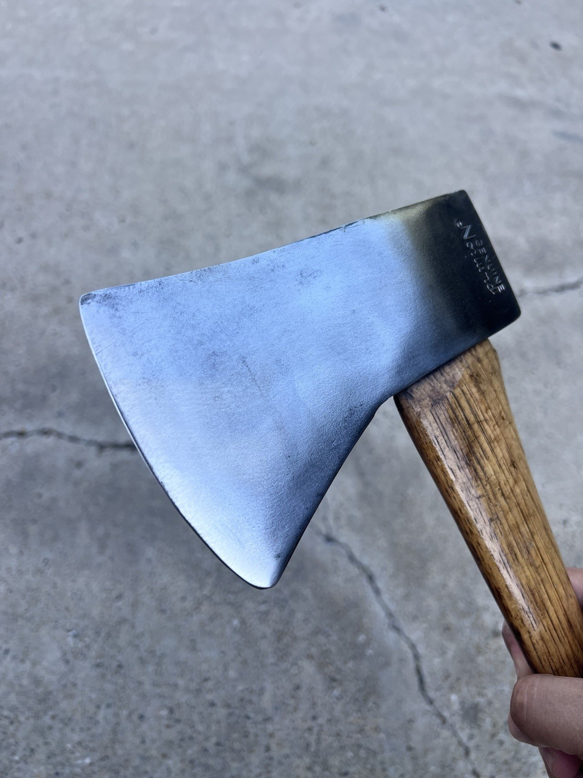 Bad-Axe Genuine Norlund Camper 2.14lbs Axe Original 23.5in Flamed Hickory Handle