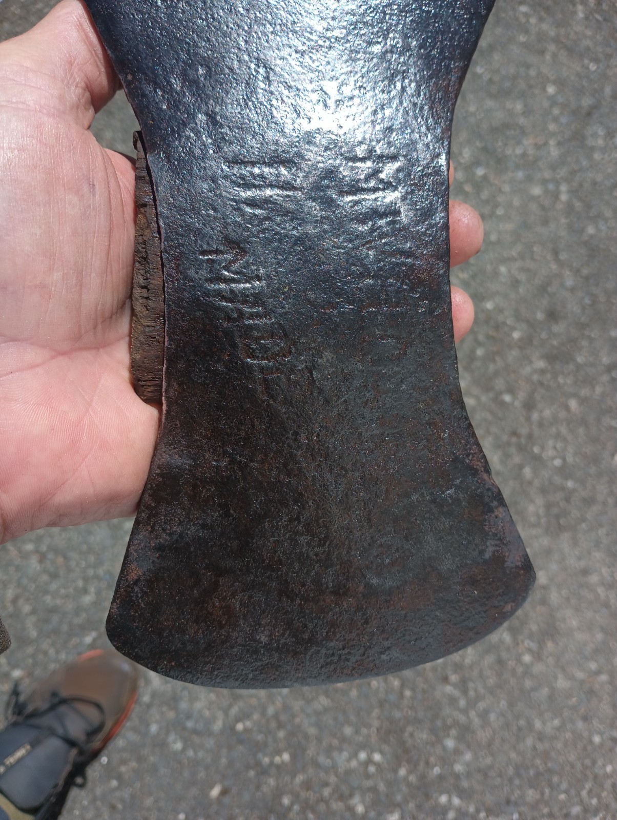 MWH Co Hand Made Double Bit Axe Head Vintage Original Collectible Tool 3.36 Lbs.