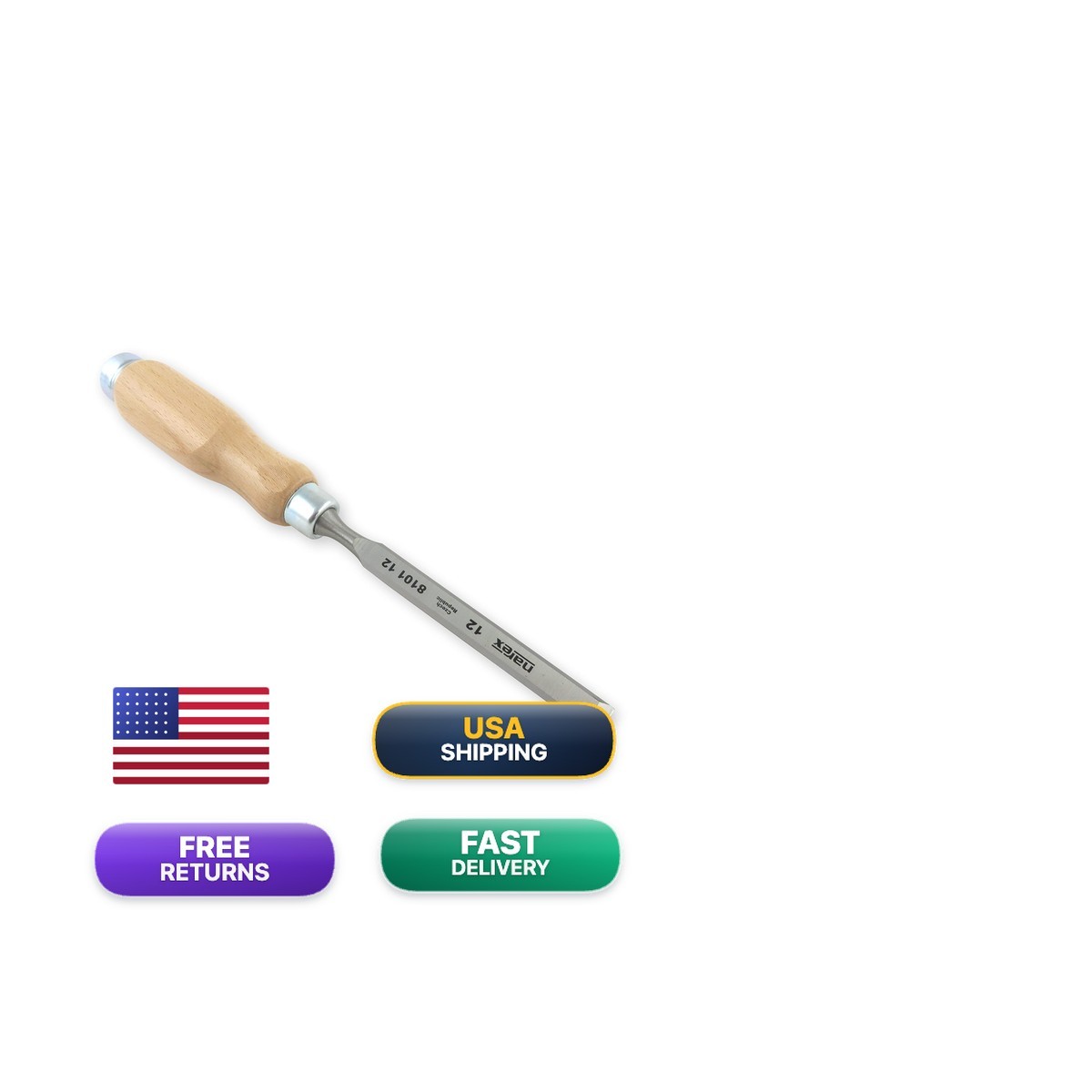Narex 811312 Profi Woodworking Chisel Beech Handle 12 mm – 1/2″