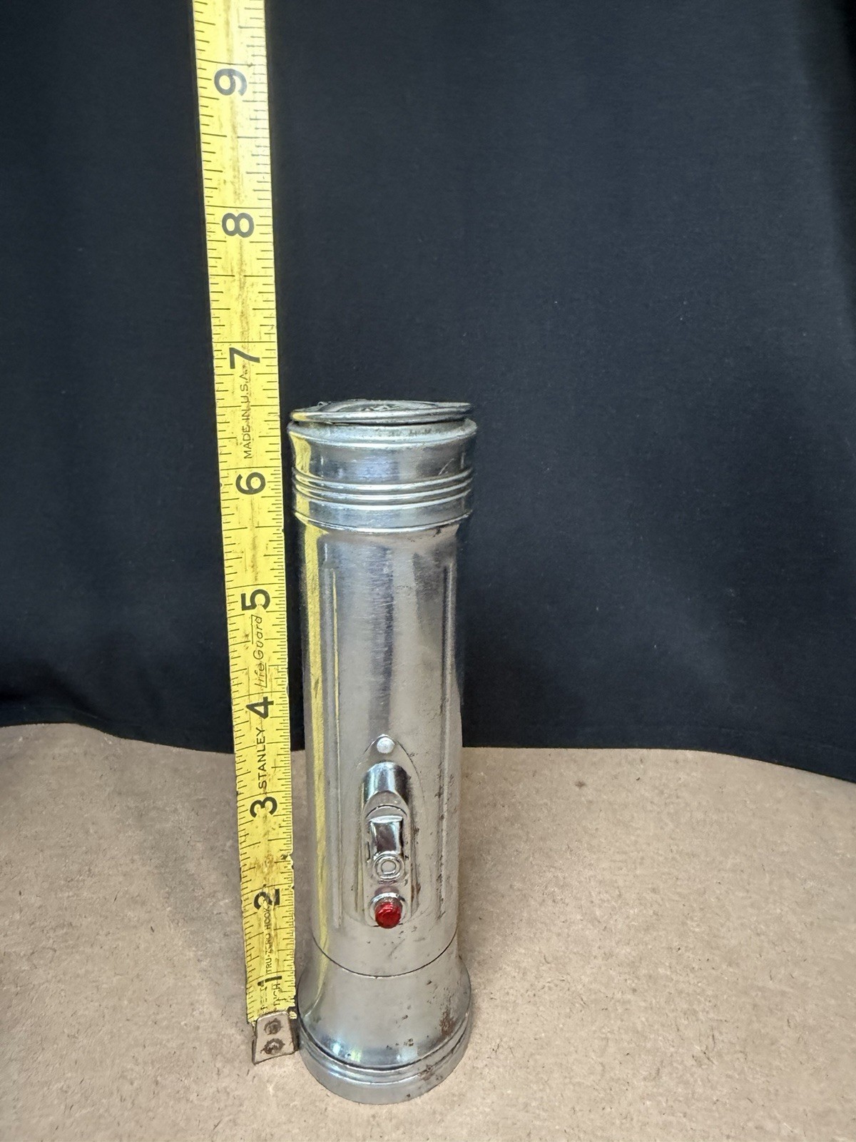 Vintage Rose Hong Kong British CC Flashlight Tested Works Batteries Not Included