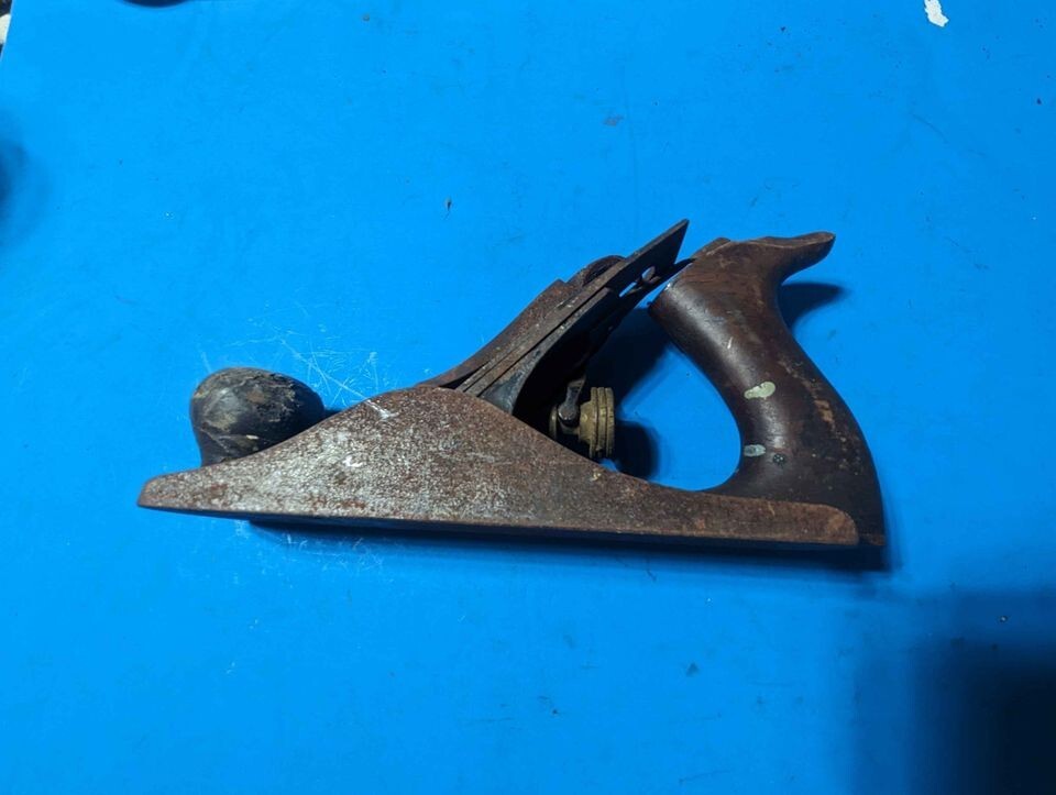 Vintage Everkeen “stanley” No.4 corrugated hand plane wood tool USA made