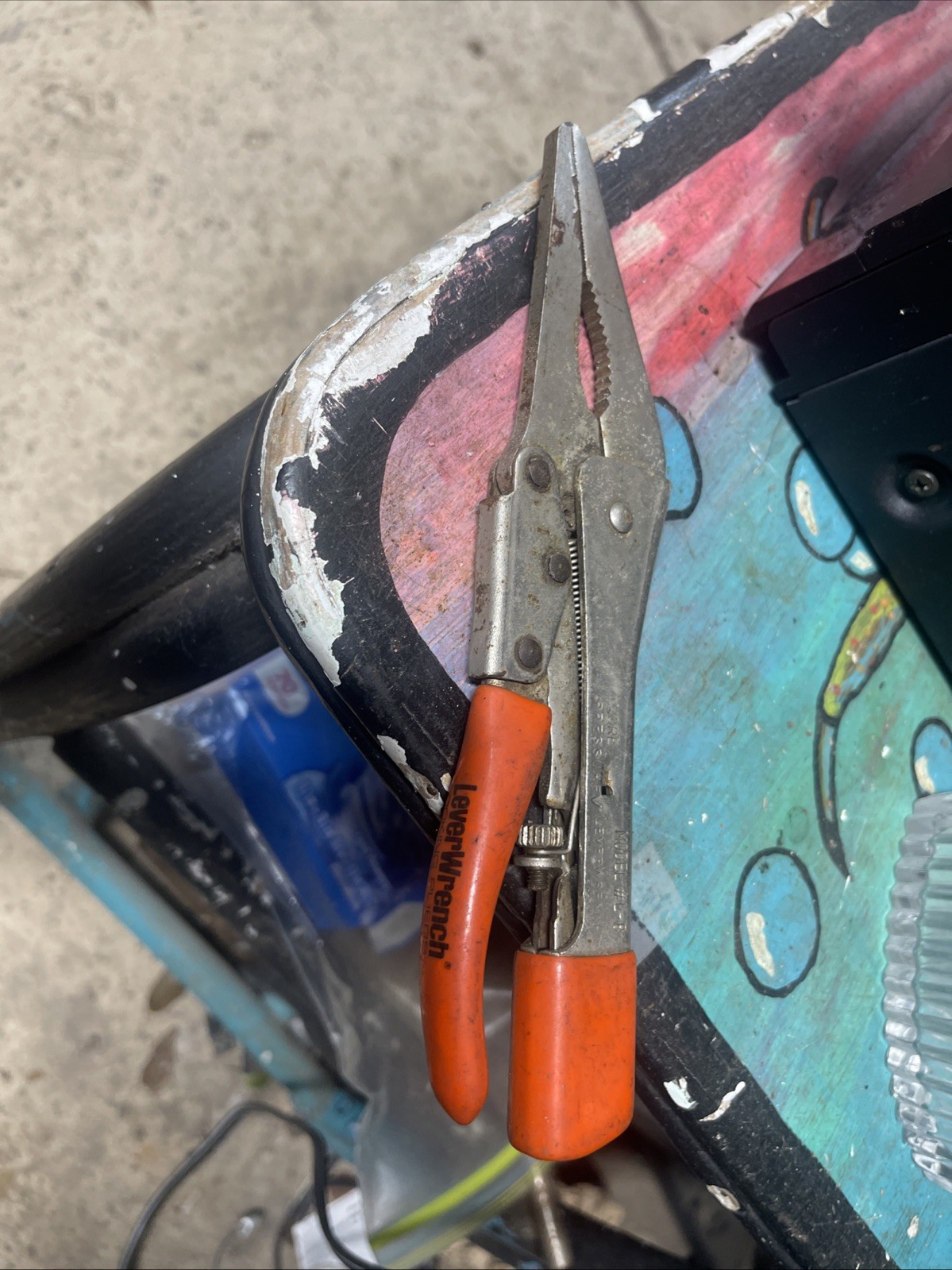 Leverage Tools INC (Nebraska USA) Model No. L8 Long Nose LEVERWRENCH Pliers