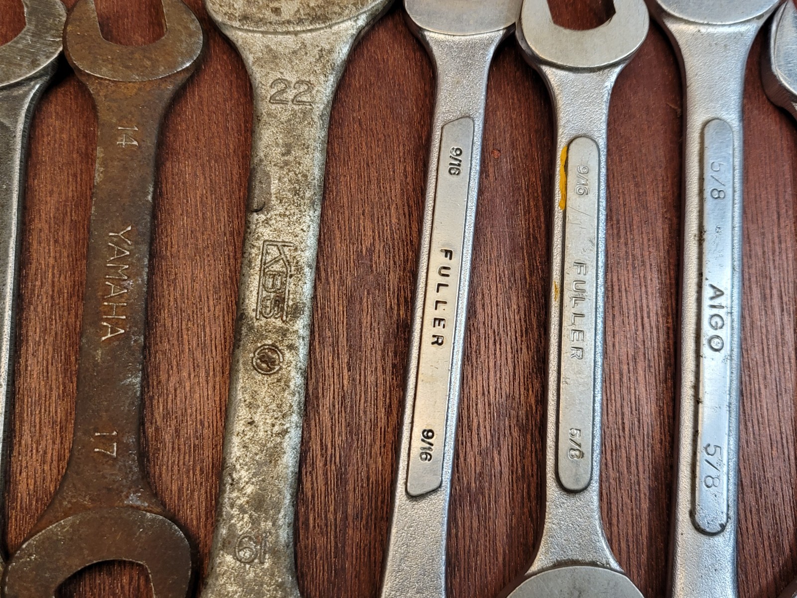 Lot of 9 Vintage Japan Made Wrenches Auto Kit / Motorcycle Tools