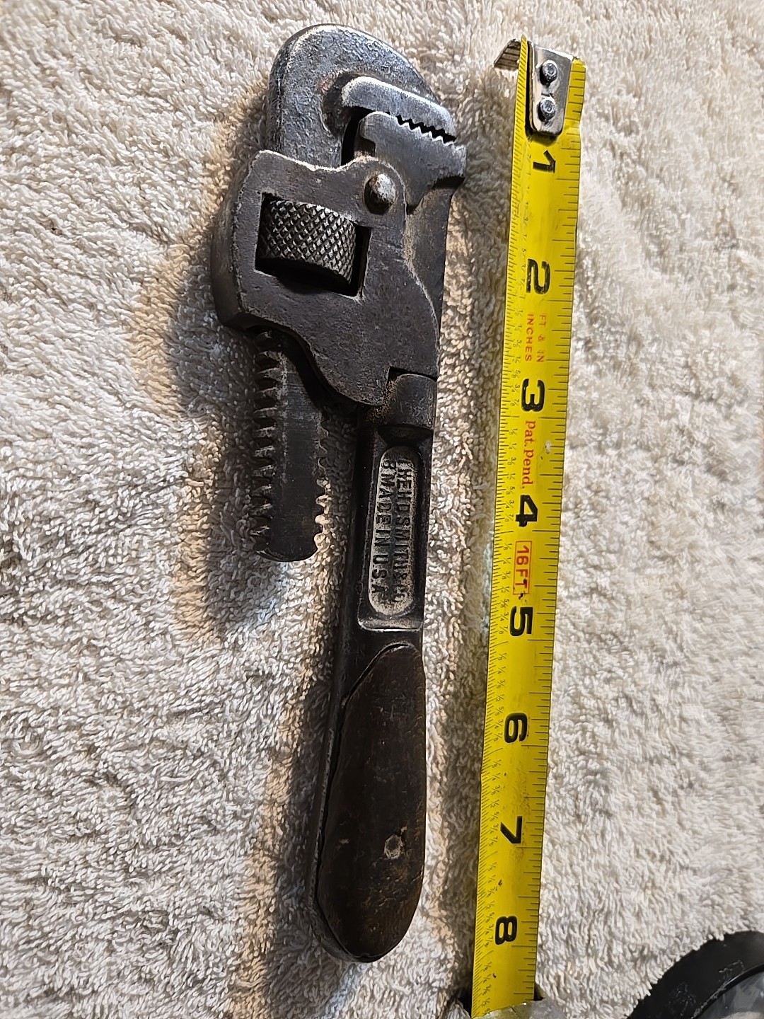 Antique The H.D. Smith & Co Monkey Wrench Perfect Handle Patented