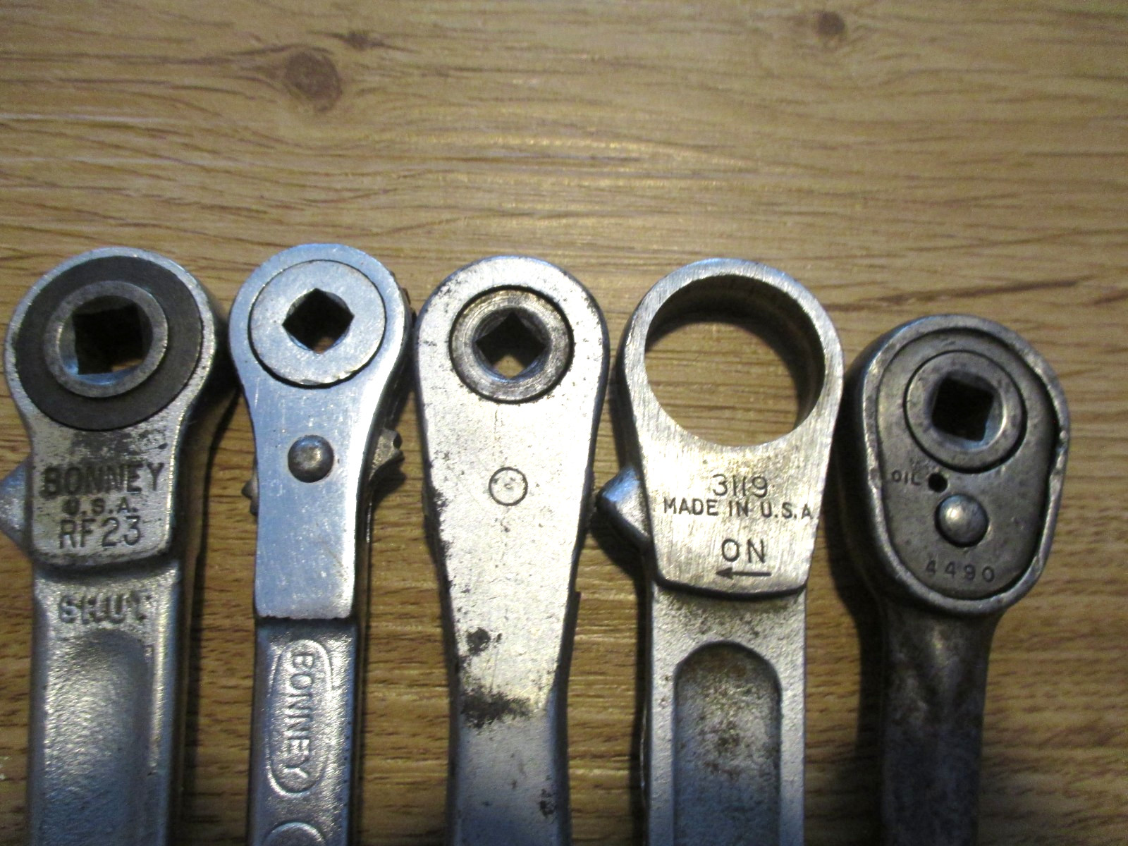 5 REFRIGERATION RATCHET WRENCHES WALDEN DURO CHROME KELVINATOR BONNEY RF23 RF25