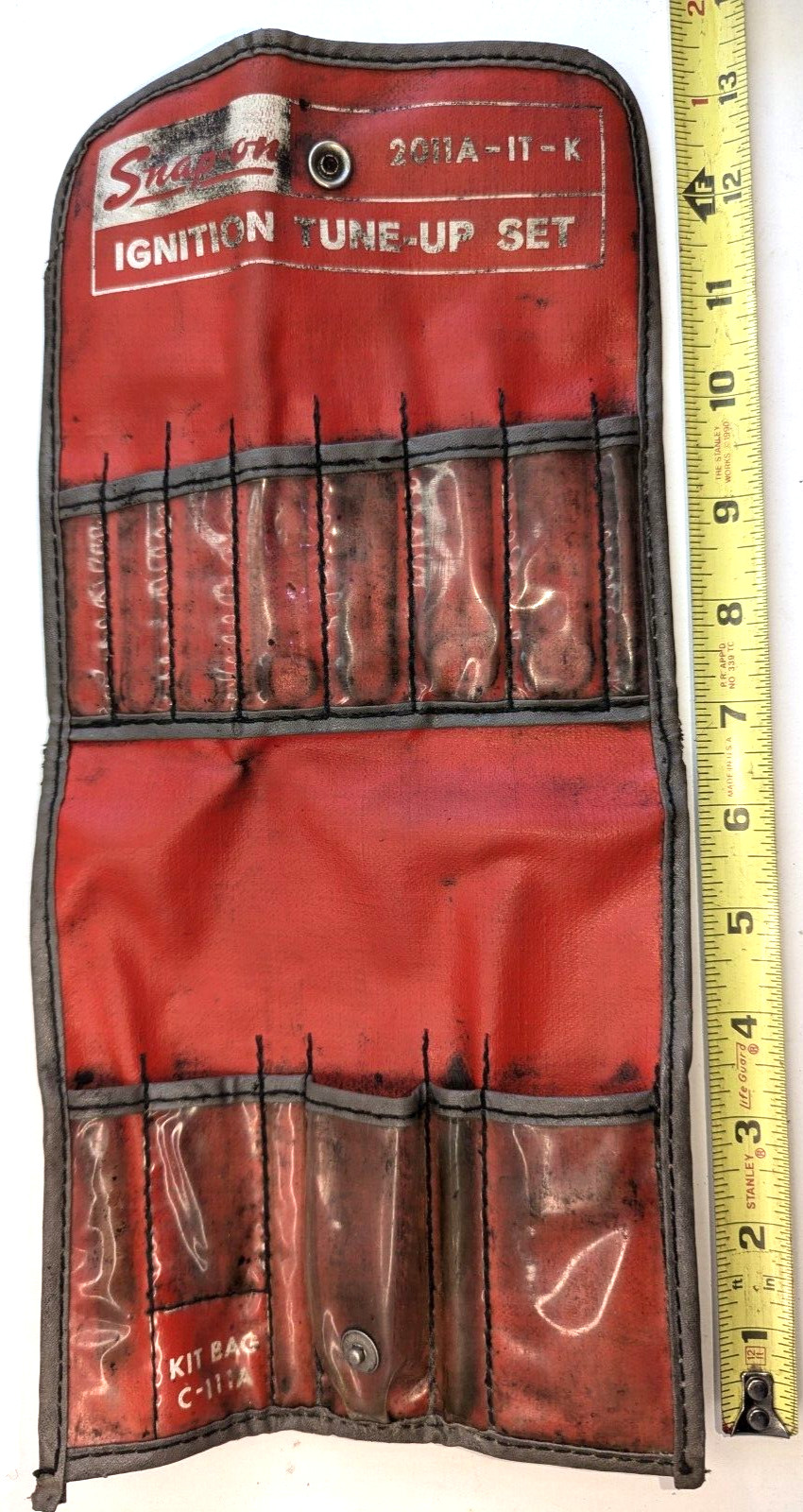 Vintage Snap-On C-111A Empty Ignition Tune-Up Set 2011A-IT-K Pouch Only