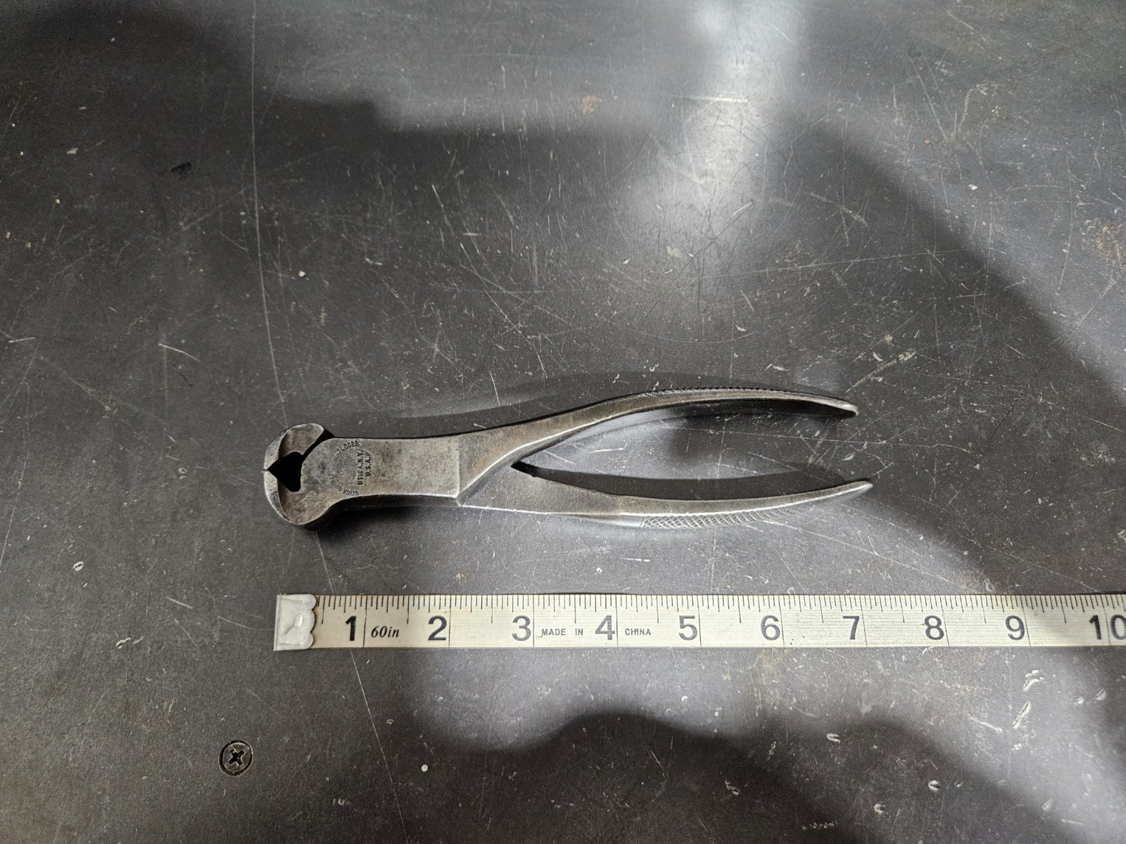 VINTAGE UTICA TOOLS No. 60-7 END CUTTING NIPPER PLIERS
