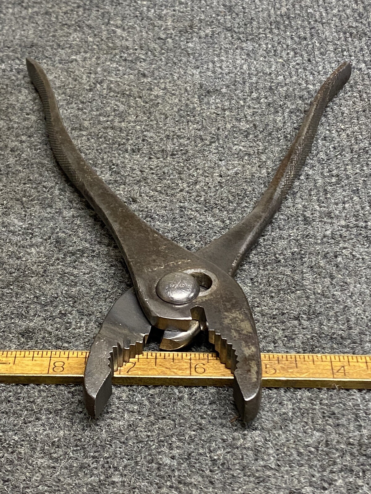 Vintage Rich-Con Giant 10” Slip Joint Pliers With Fancy Grip’s USA