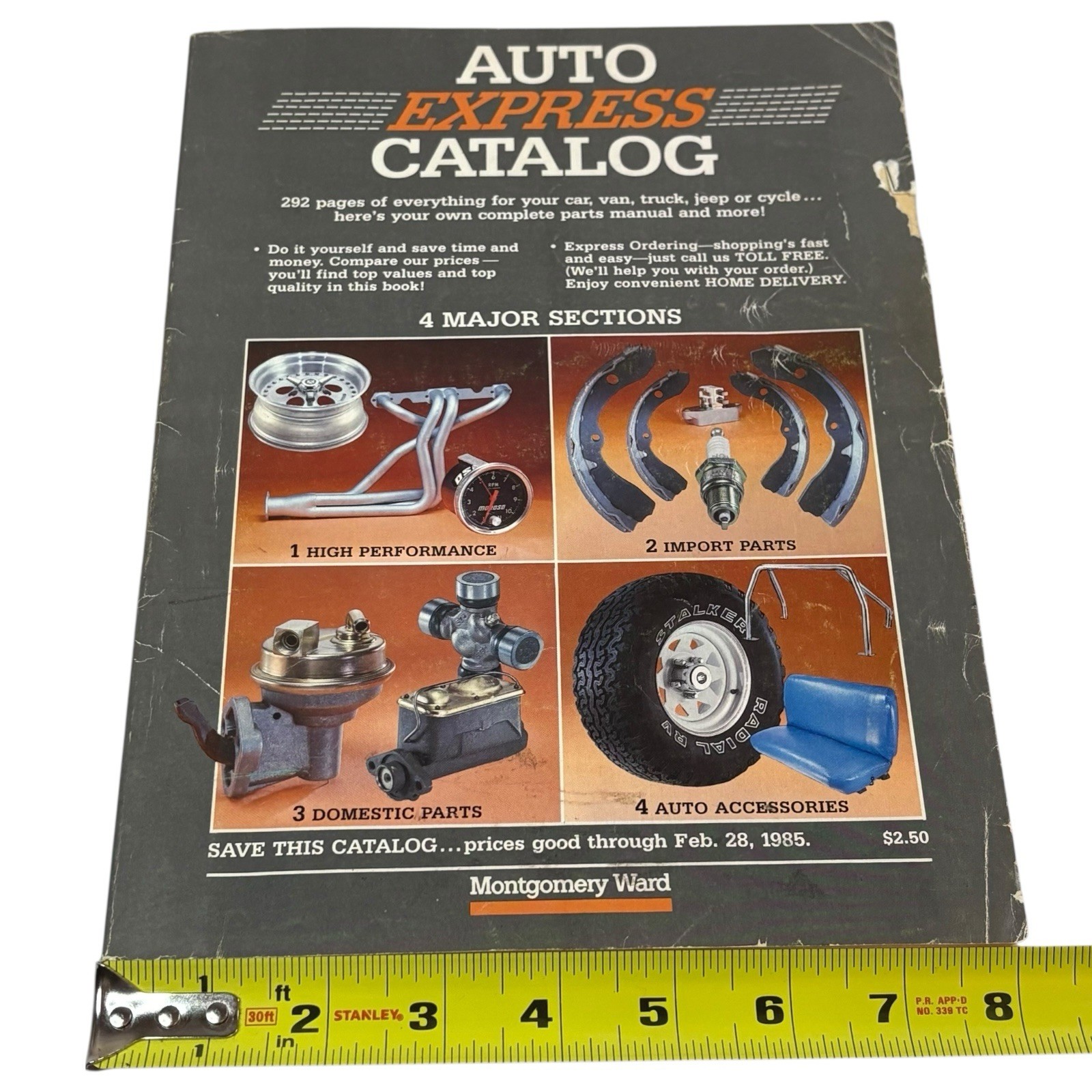 VTG 1984 Montgomery Ward Auto Express Catalog Softcover Magazine Car Mechanic