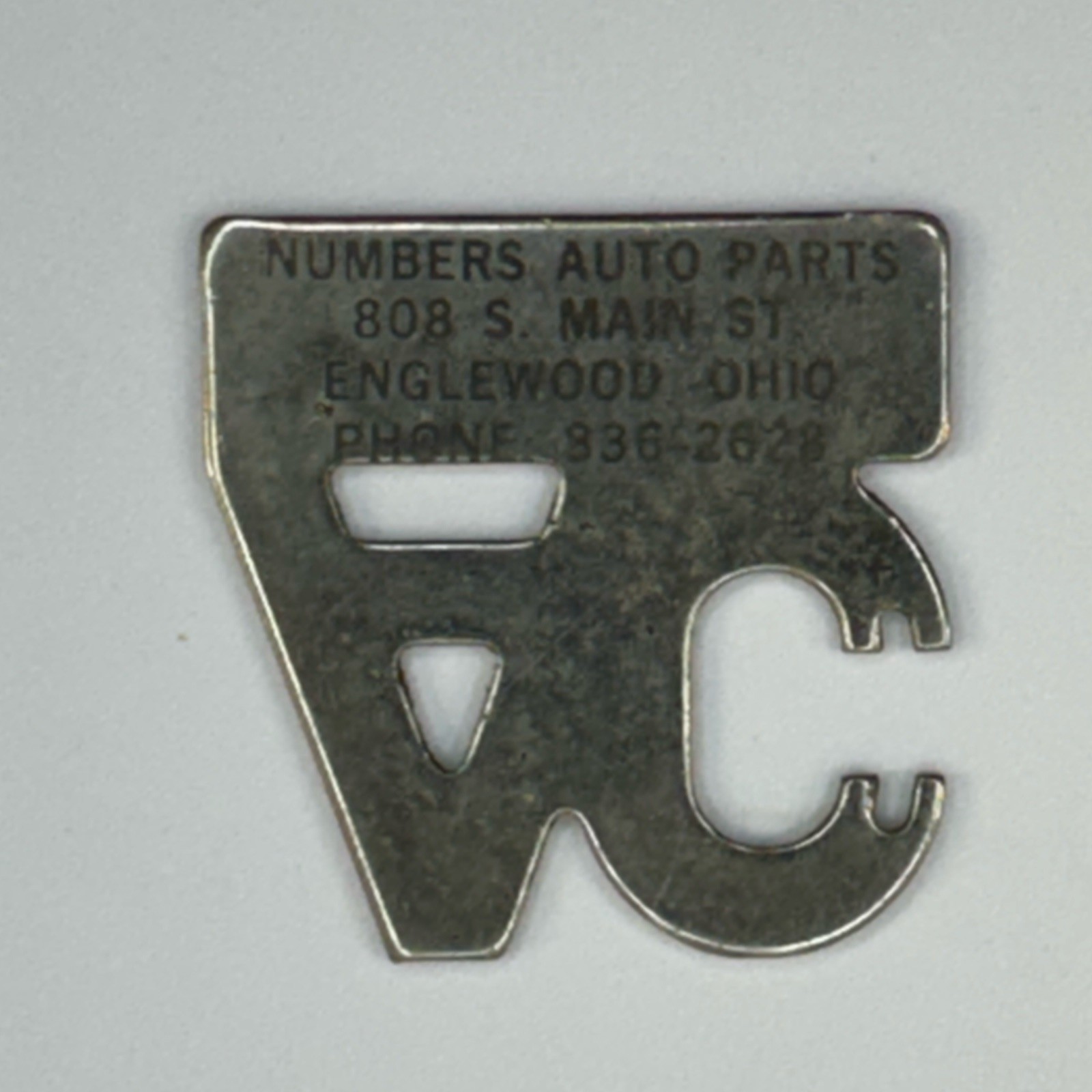Vintage AC Spark Plug Gap Tool GG10 Advertising Number Auto Parts Englewood Ohio
