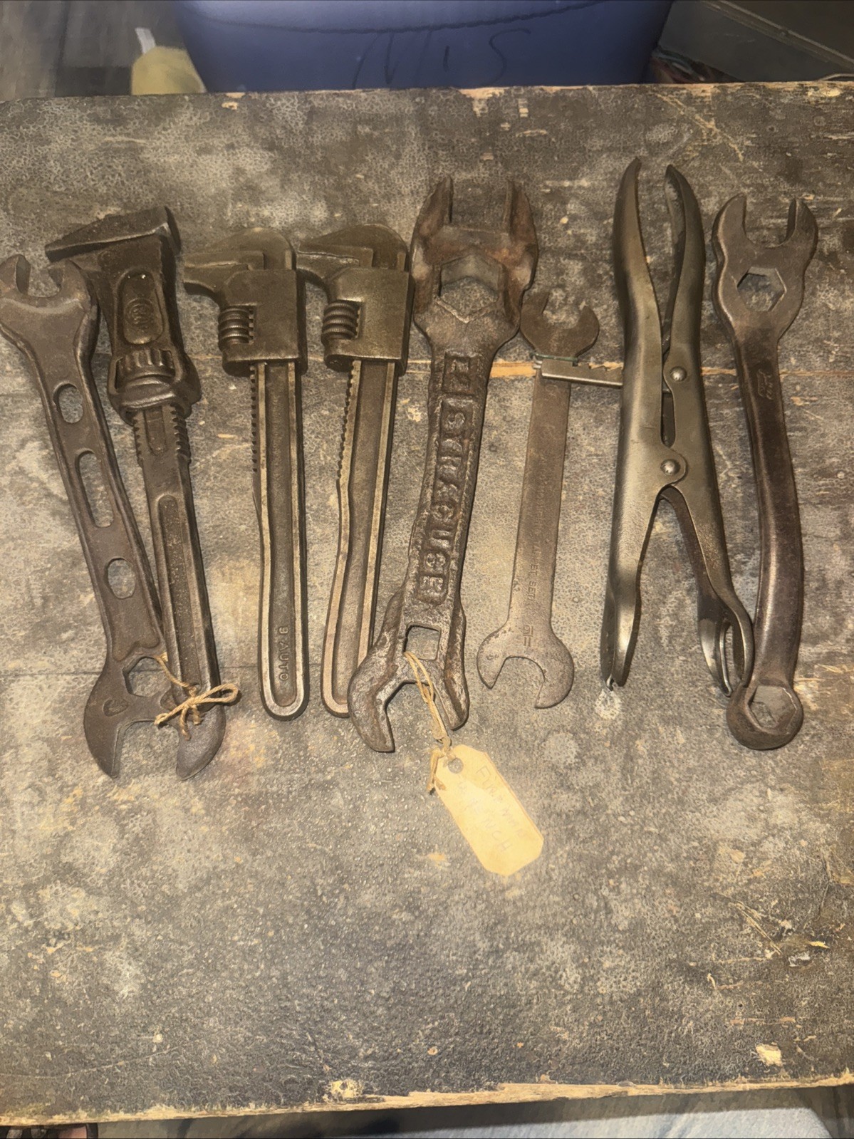 Vtg Lot Of 8 International Harvester, Ford And Syracuse Firemen Wrench Tools