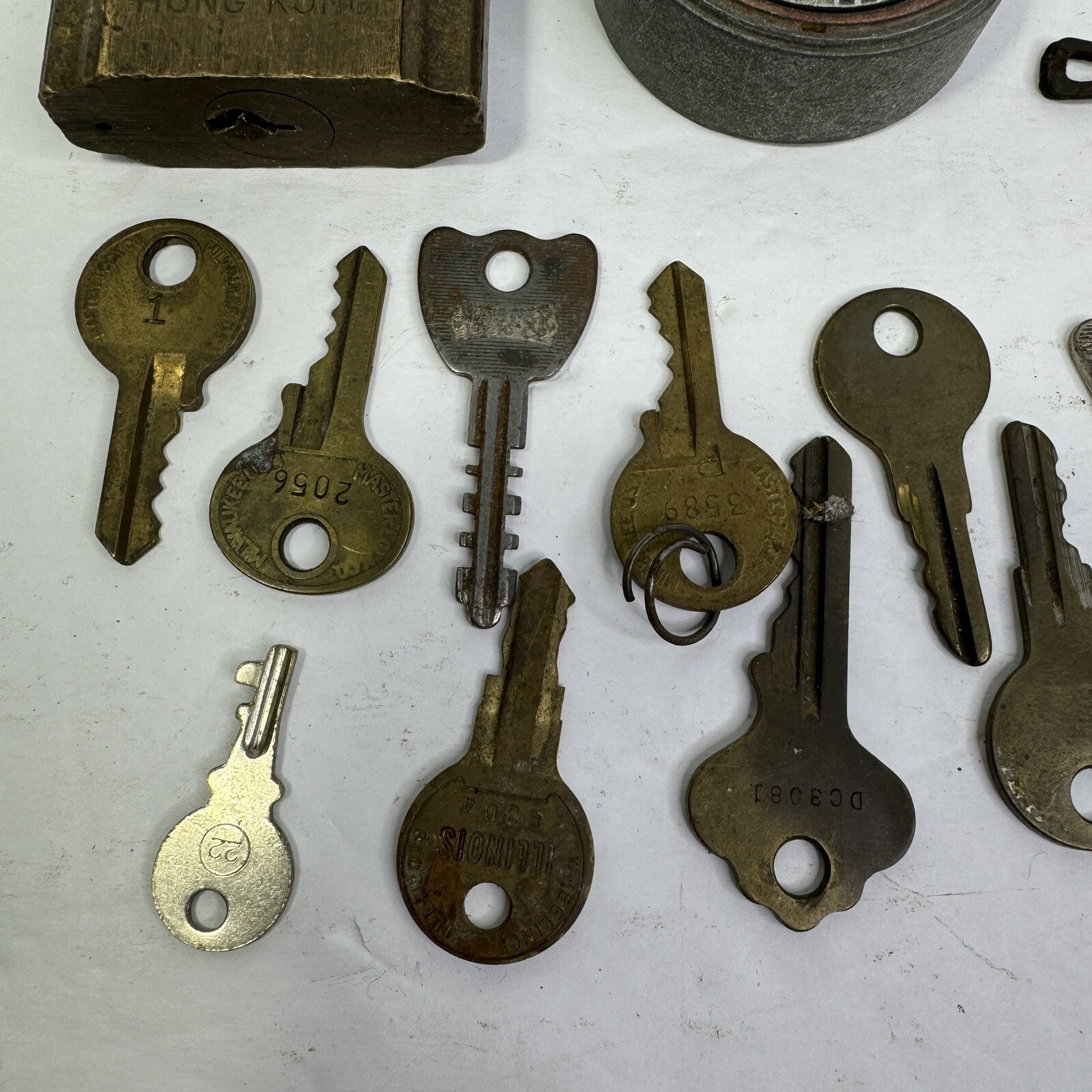 Vintage Padlocks And Keys Lot of Hurd Masterlock and More