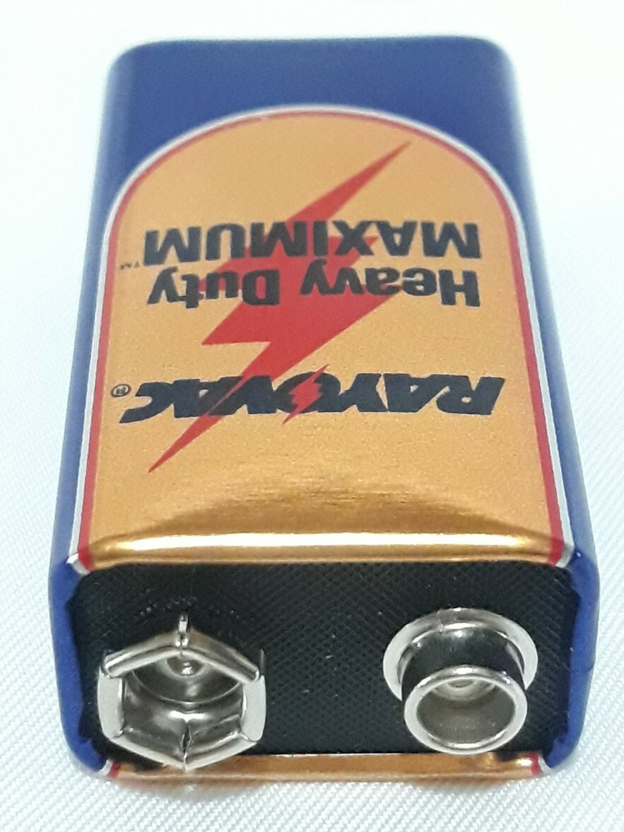 Vintage RAYOVAC Battery Heavy Duty Maximum 9 Volt 9v No. D1604 For Display Only