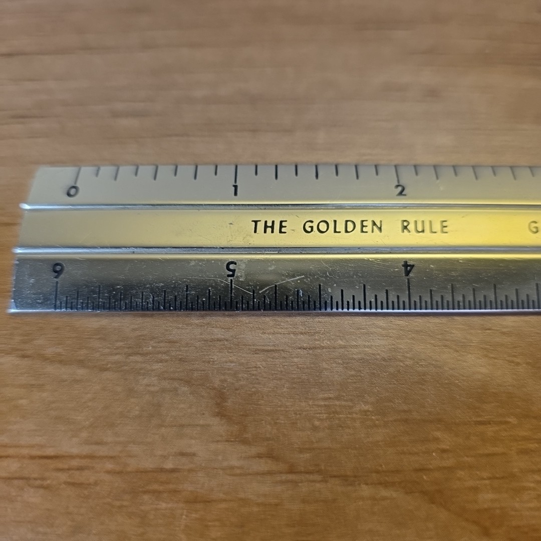 Vintage Glacier General Assurance Co Golden Rule Advertising 6″ Pocket Ruler