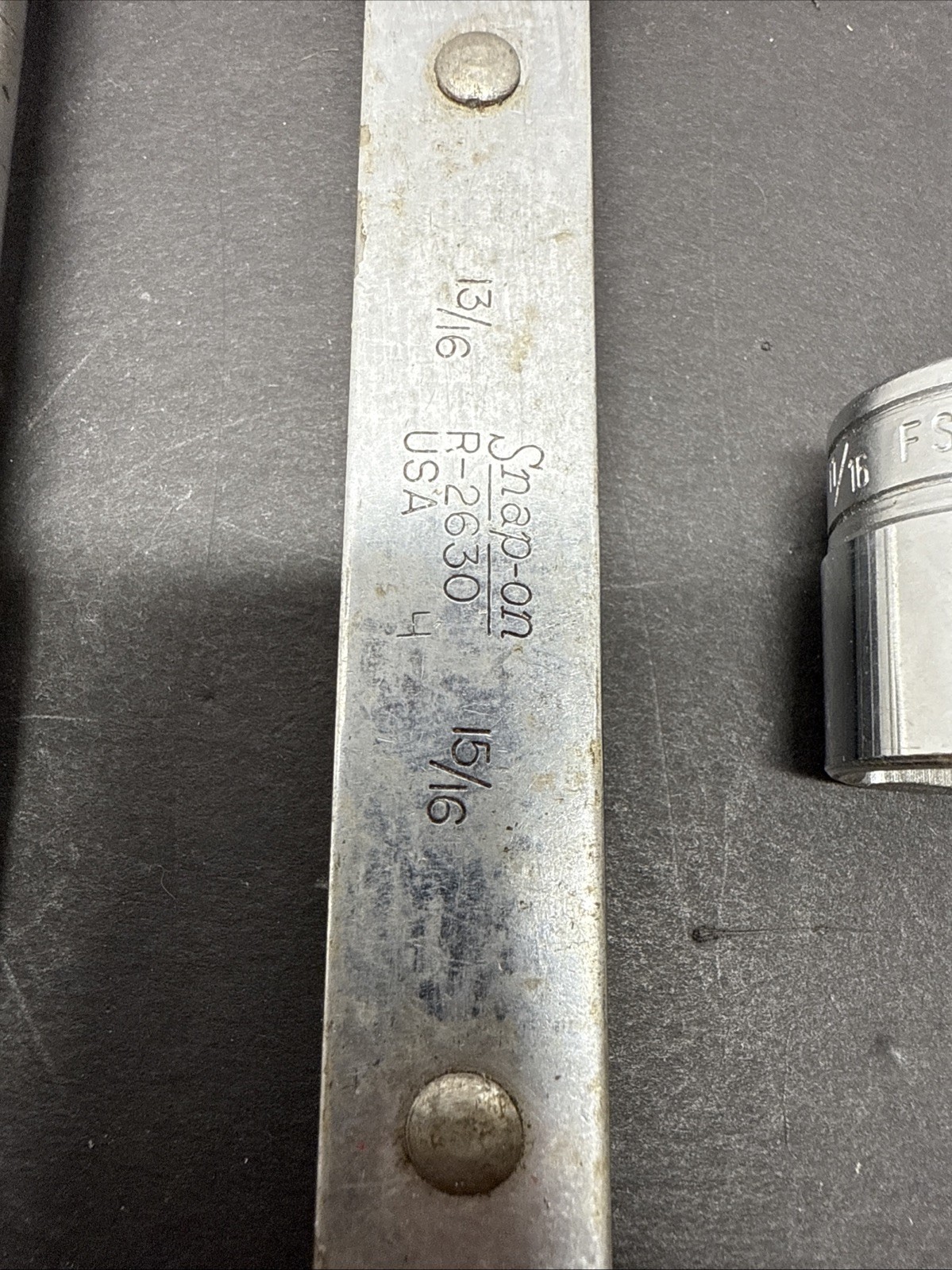 Snap On Misc Lot FX-8 Extension R-2630 Wrench FS-221 Socket SEE NOTES