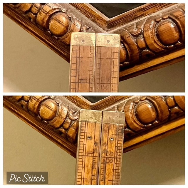 Antique STANLEY No. 62, 4 fold 24 inch rule ruler Pre 1920~ Boxwood and Brass