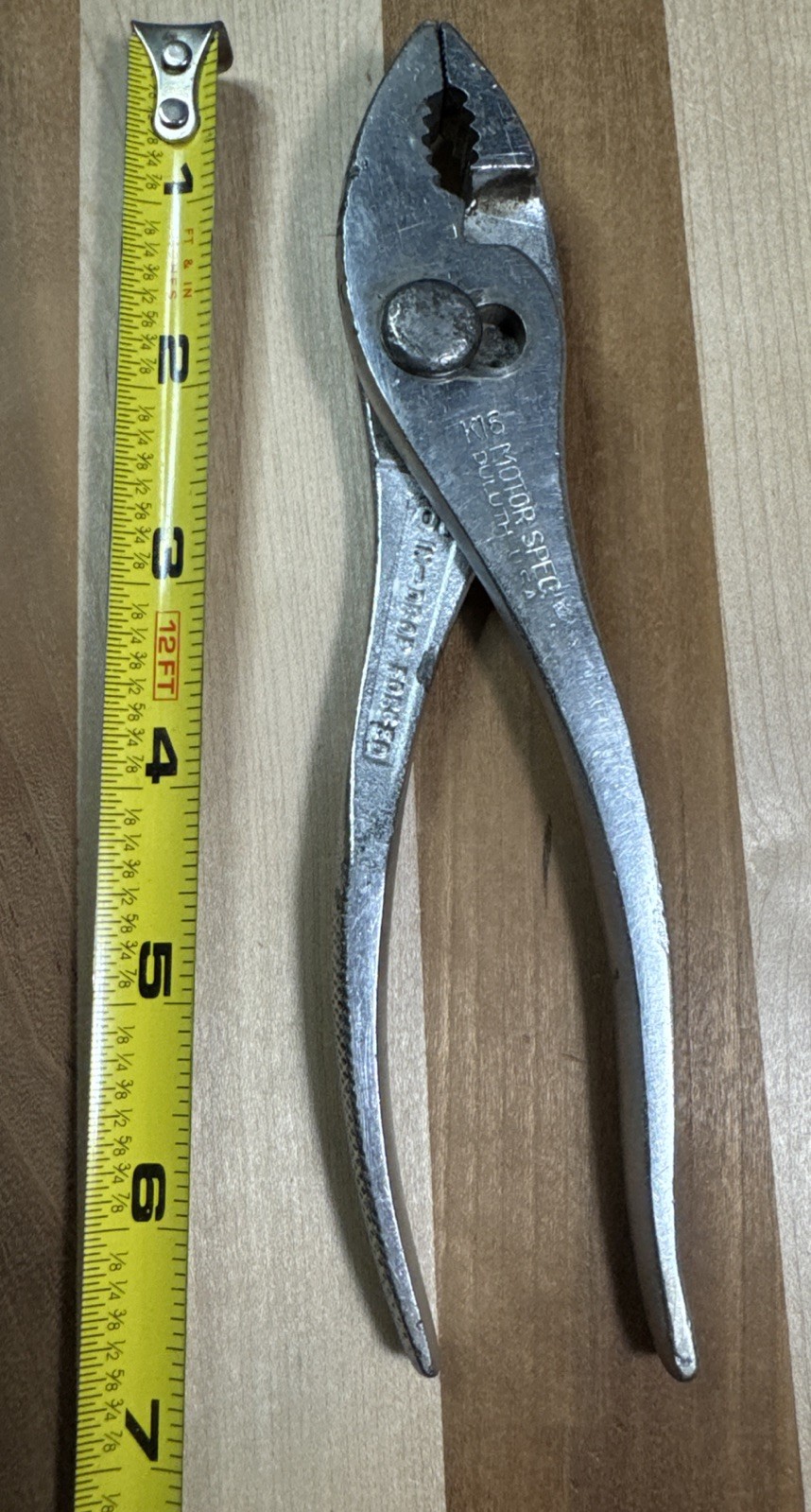 VINTAGE DIAMOND CALK & HORSESHOE CO. K16 MOTOR SPEC. SLIP JOINT PLIERS MN, USA