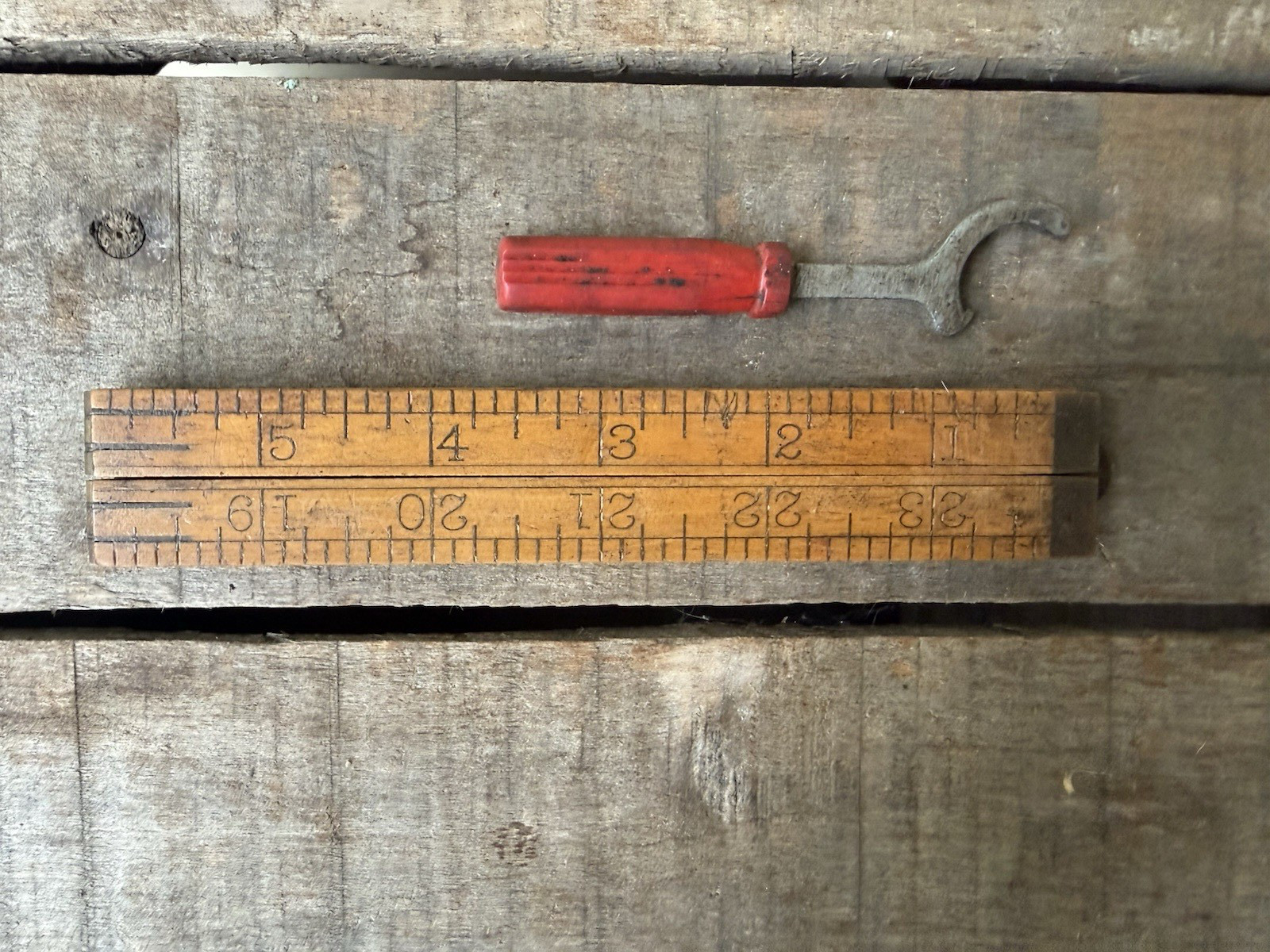 KD Lancaster No 292 Vtg Automobile Wrench Motor Transmission Tool Red Handle