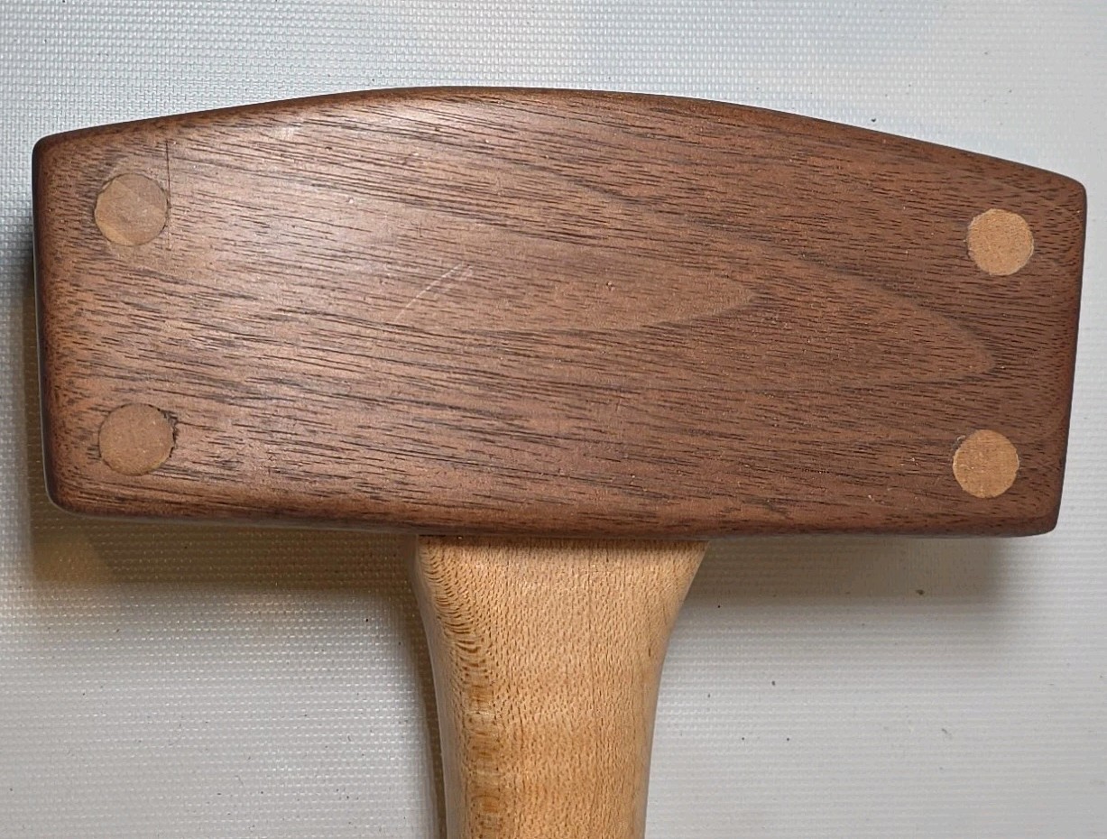 Walnut Maple Wood Carvers Mallet Carving Chisel Joiner Hammer Gluing Working (D)