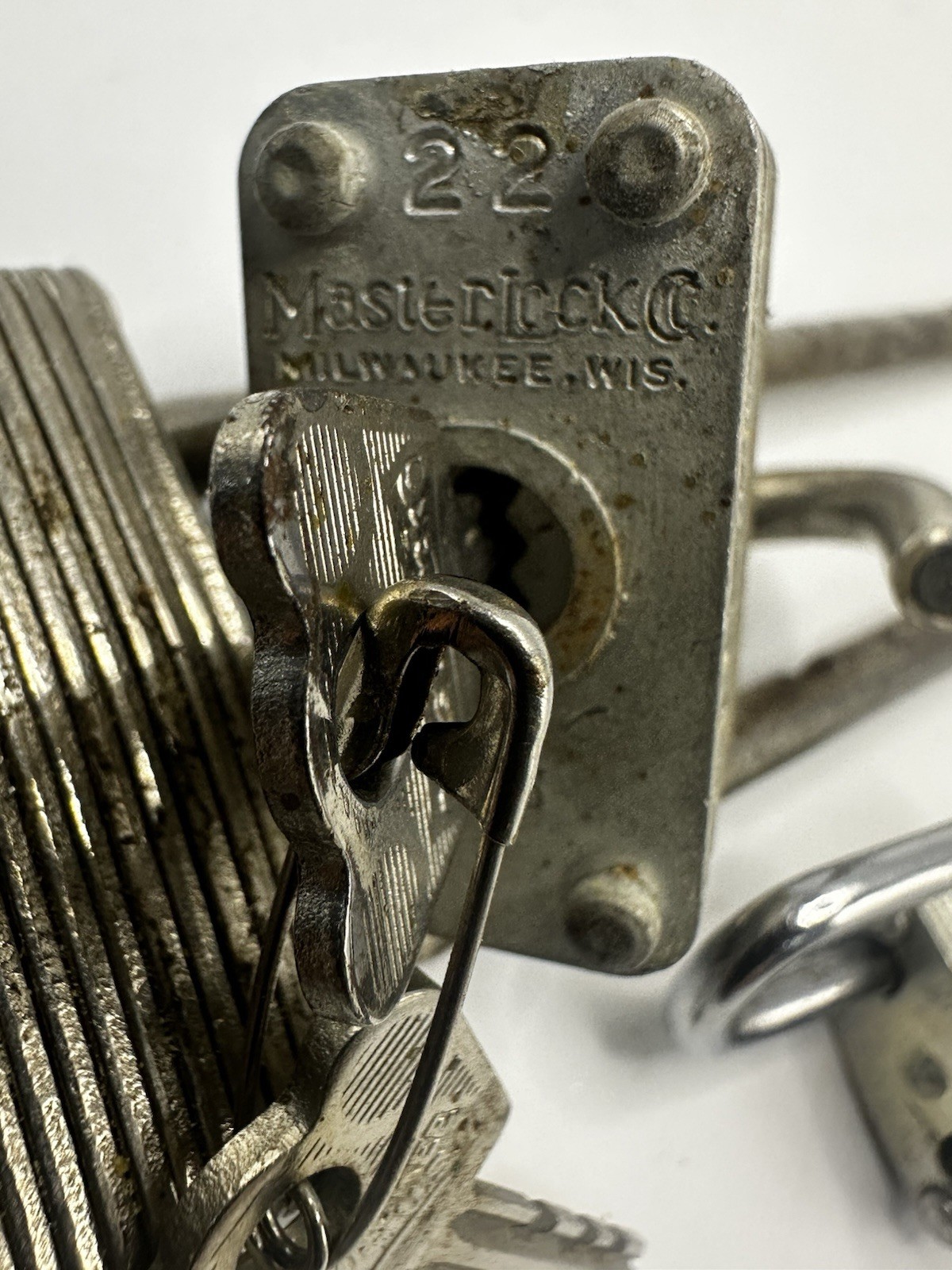 Lot of 5 Vintage lock Small-Medium & Long Padlocks W/ Keys USA-Germany-China