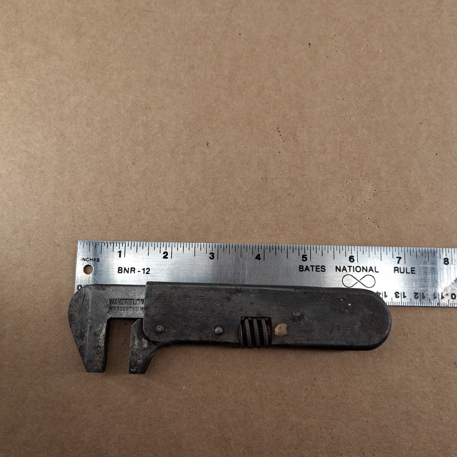 Vtg Wakefield Wrench Rare Pocket Size Worcester Mass -SEE PHOTOS -3U