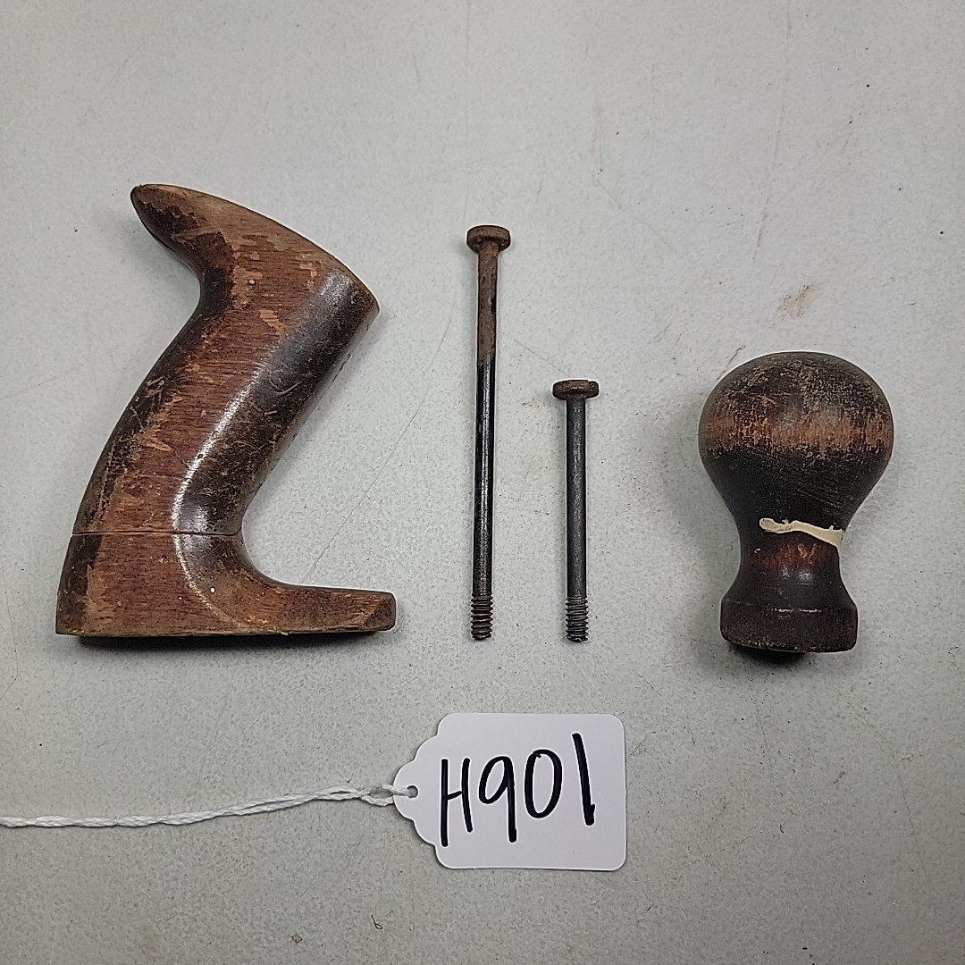 VINTAGE MILLERS FALLS NO 8 & 9 WOOD PLANE HANDLE TOTE KNOB & HARDWARE H901