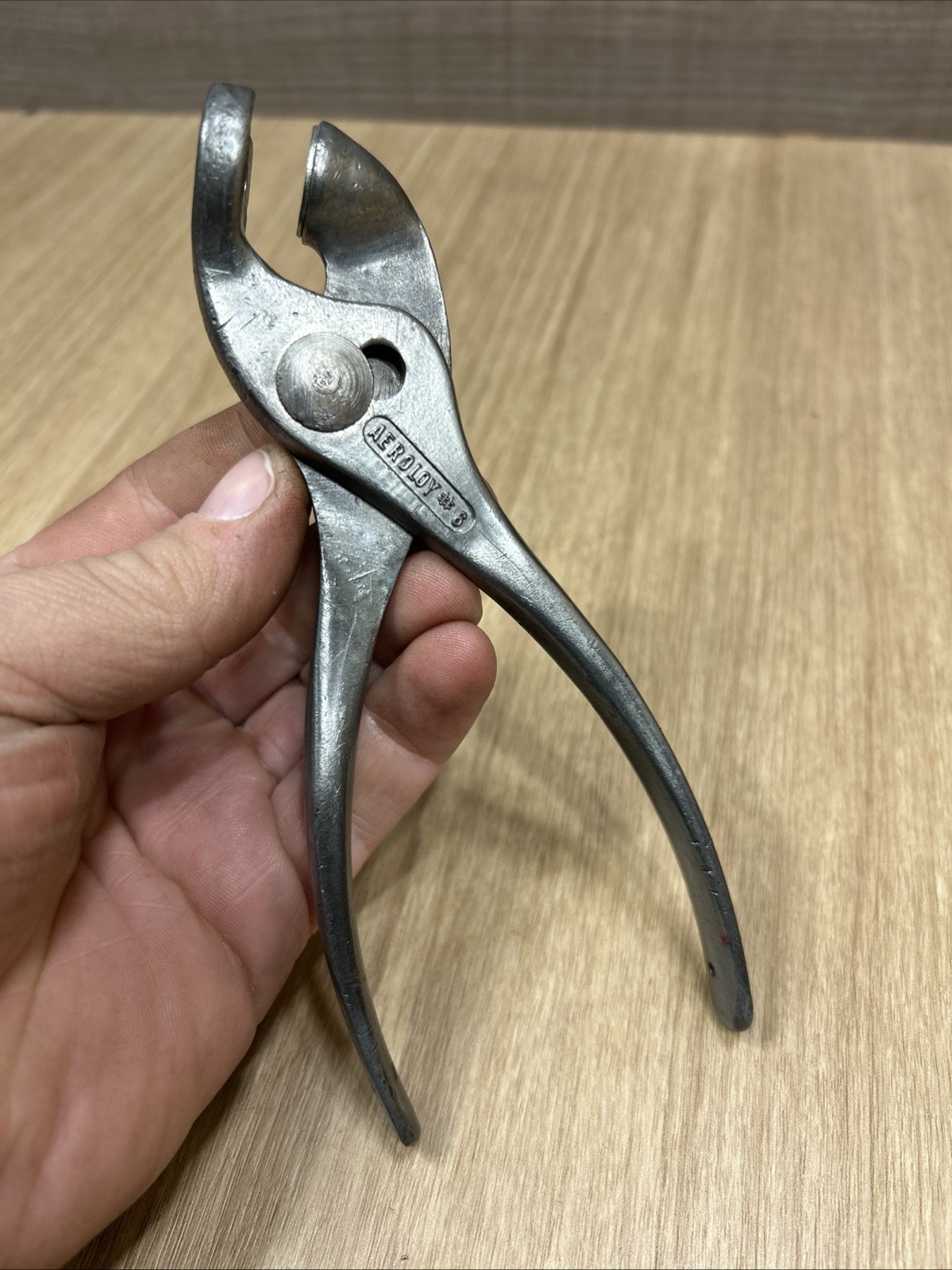 Vintage AIRCRAFT TOOL INC AEROLOY #6 Wedgelock Fasteners Pliers Tool 6½”