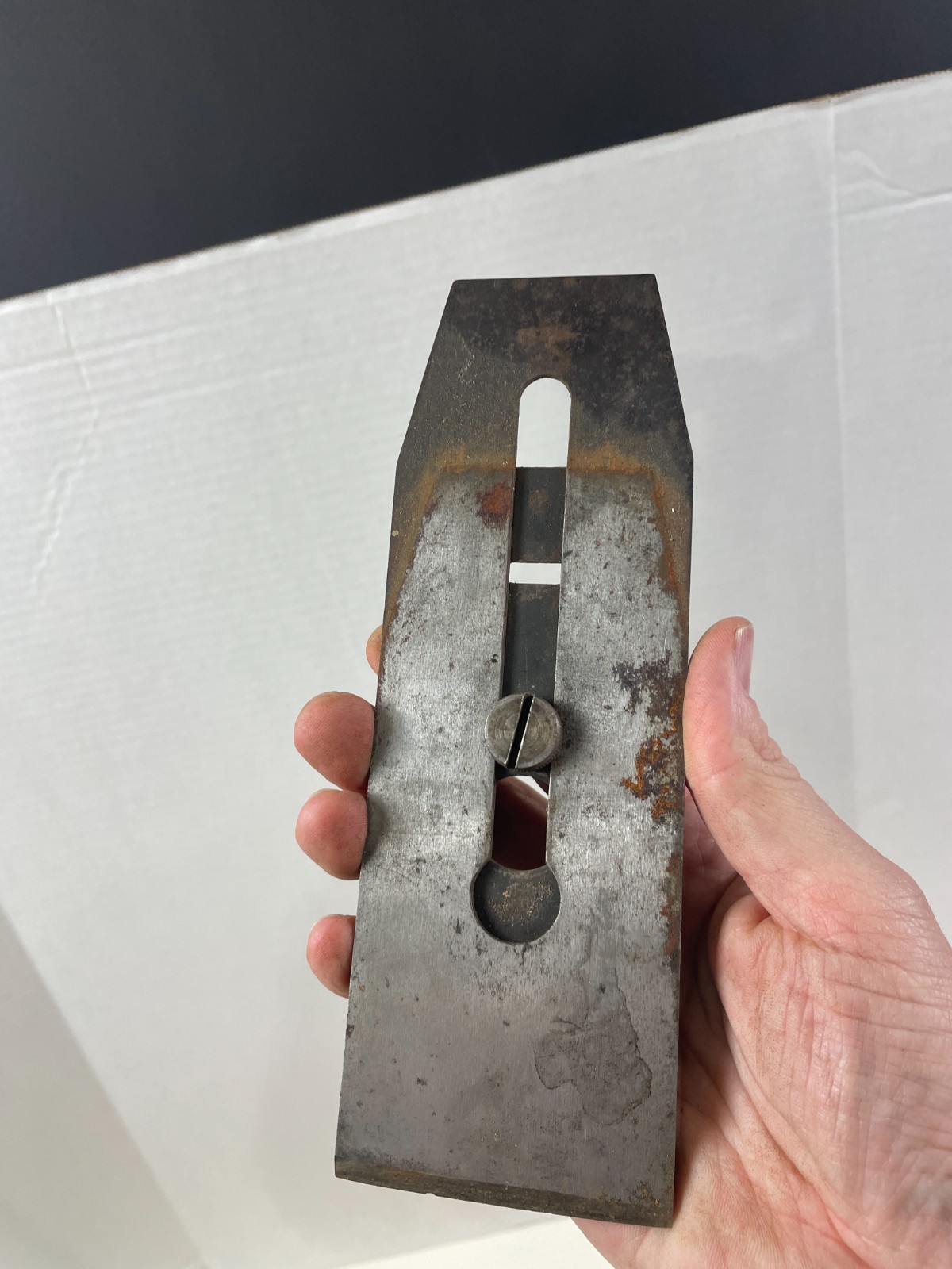 Stanley Iron and Chip Breaker for No. 8/608 Planes ~ Q Trademark Type 6-9 2-5/8″