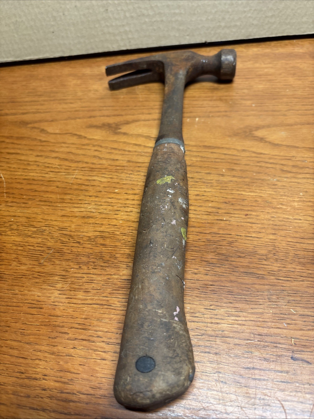 Vintage Heavy Hitter Full Size One Piece Leather Handle Framing Hammer