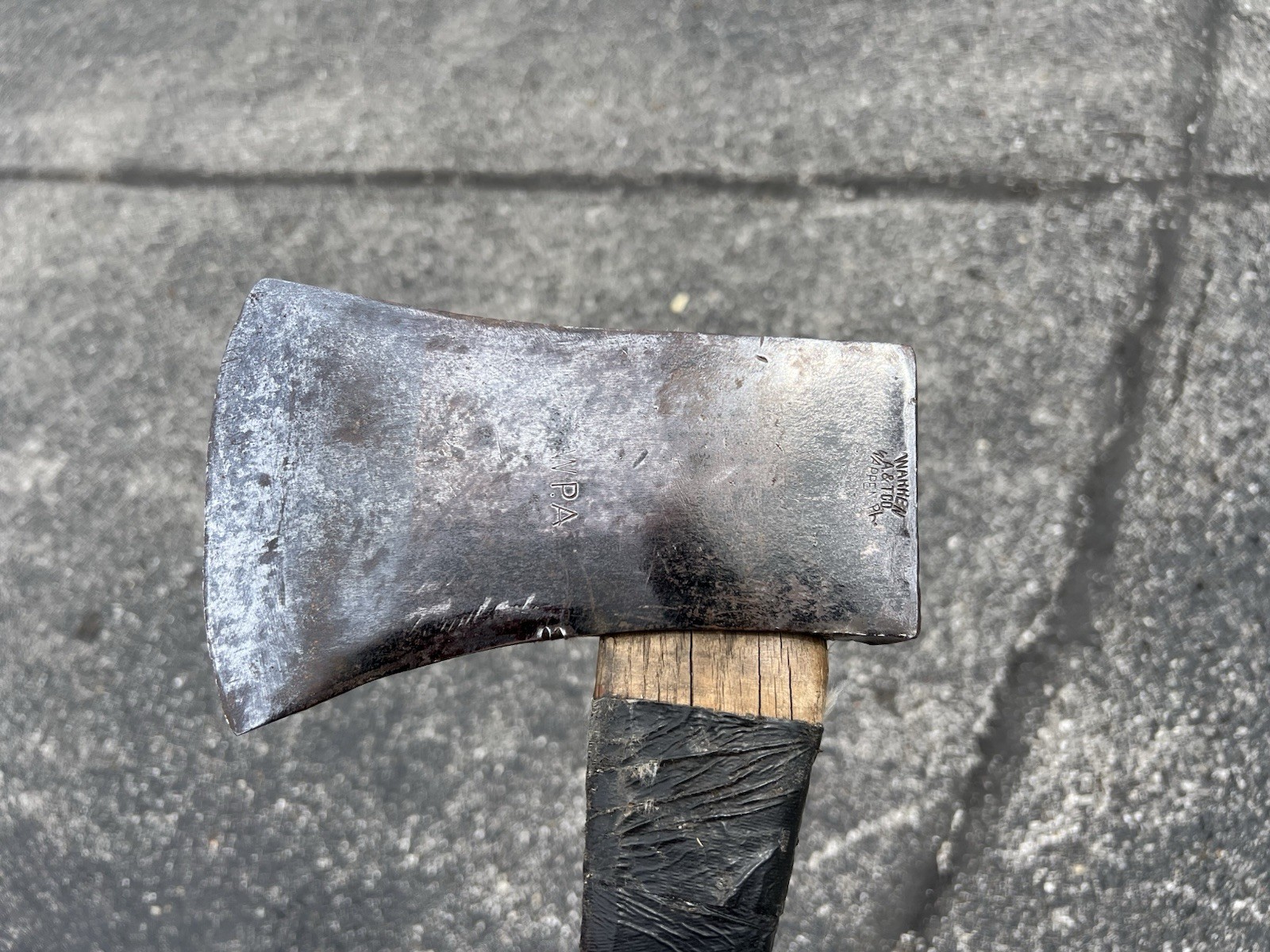 🔥 Rare Vintage WPA Depression Era Warren A&T Co Axe Roosevelt