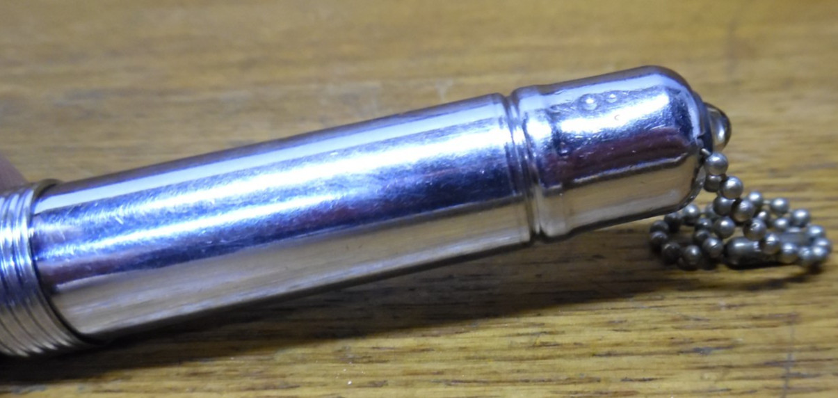Vintage Keychain Push Button Flashlight – 3.5″