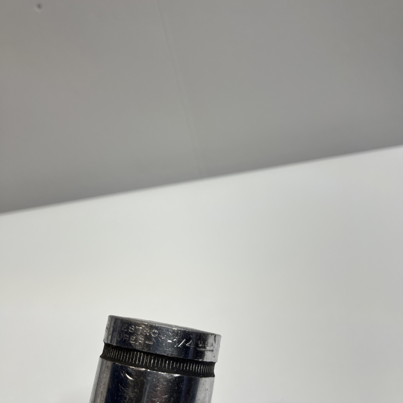 Vintage Indestro Super 1/2″ Drive 6 Point 1- 1/4″ Deep Well Socket #3040H