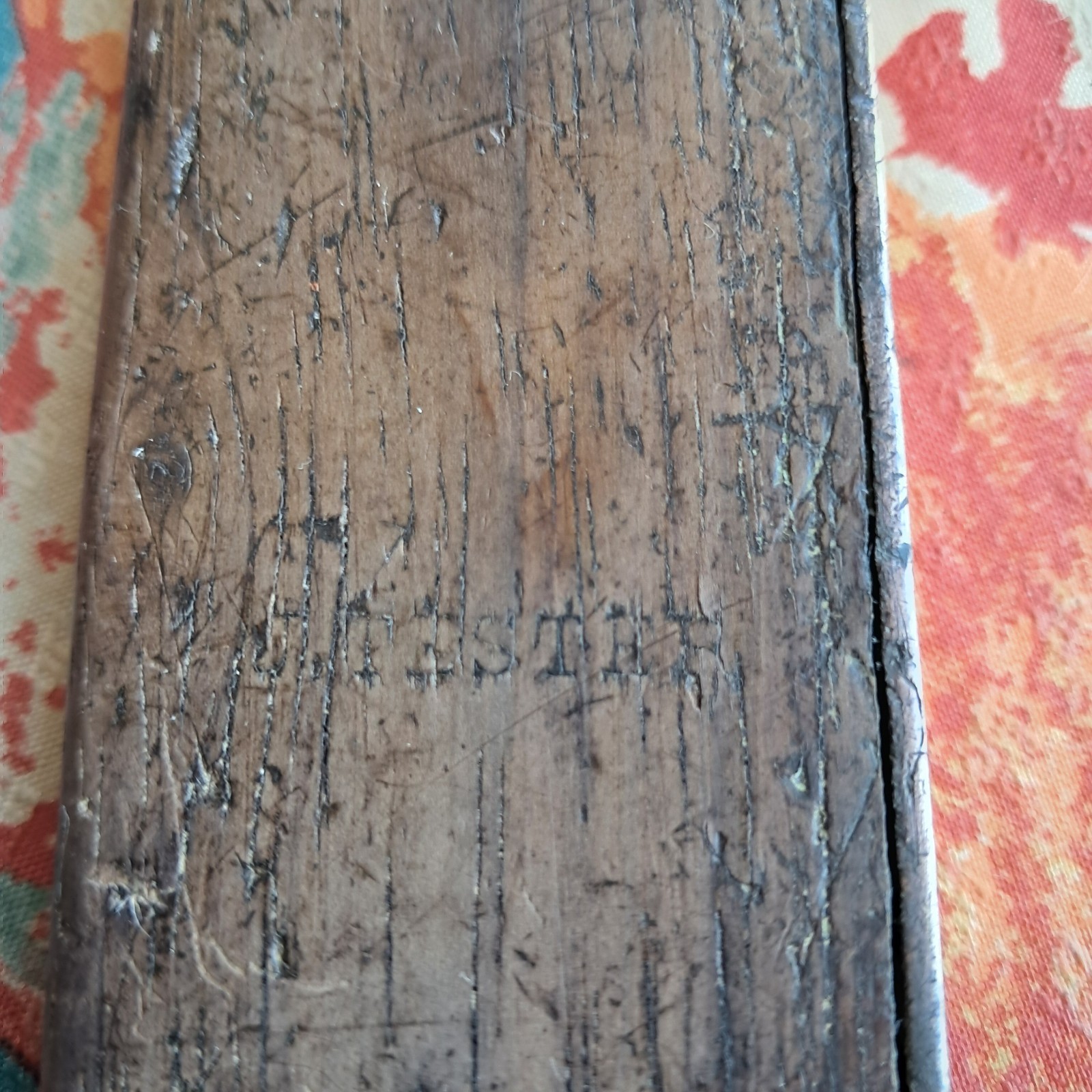 Vintage Carpenters T Square Wood/ Brass/ Steel. Rare Collectible