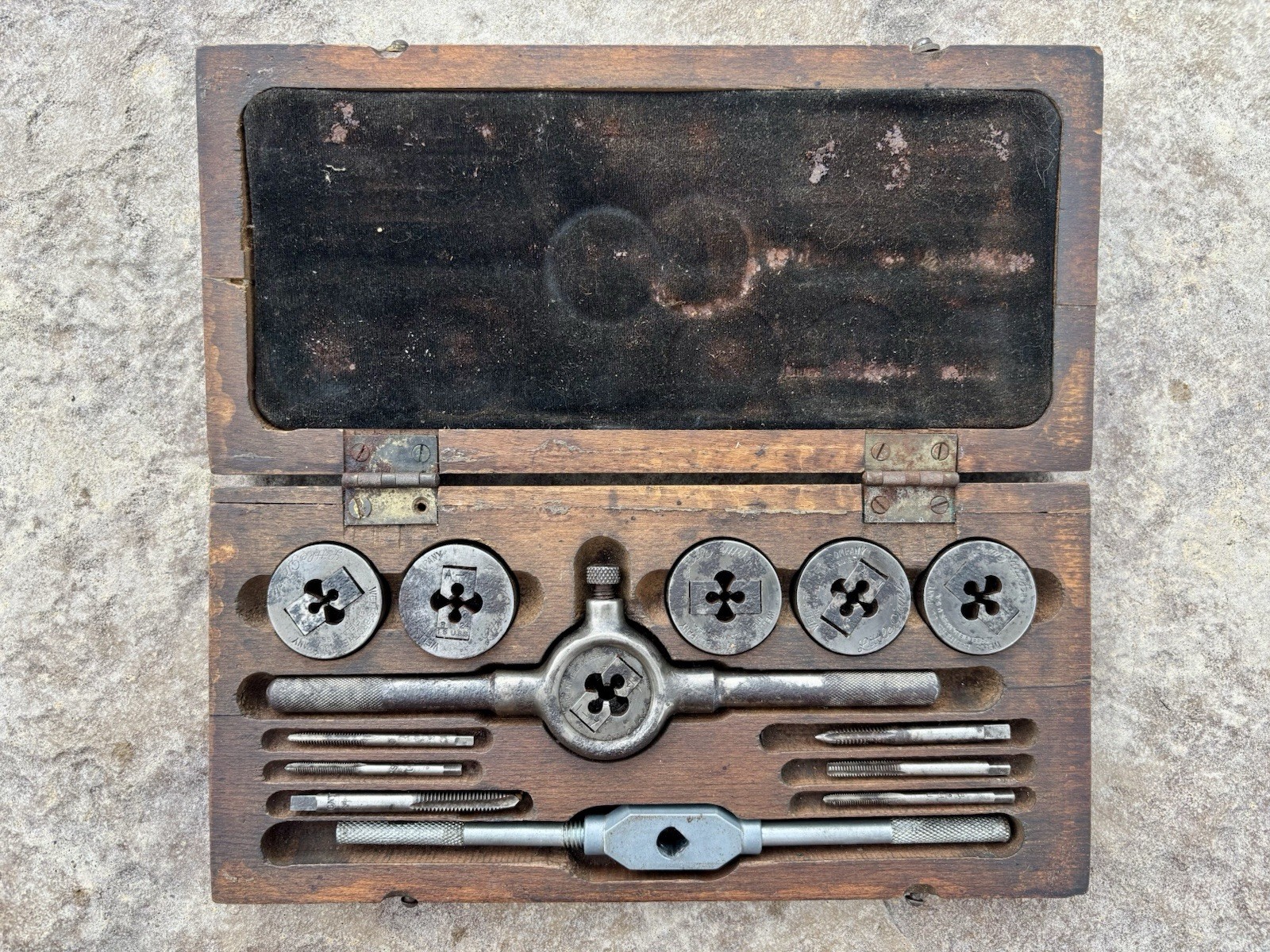 Vintage Little Giant Tap and Die Set A1 Greenfield Mass Wells Brothers Co Tools