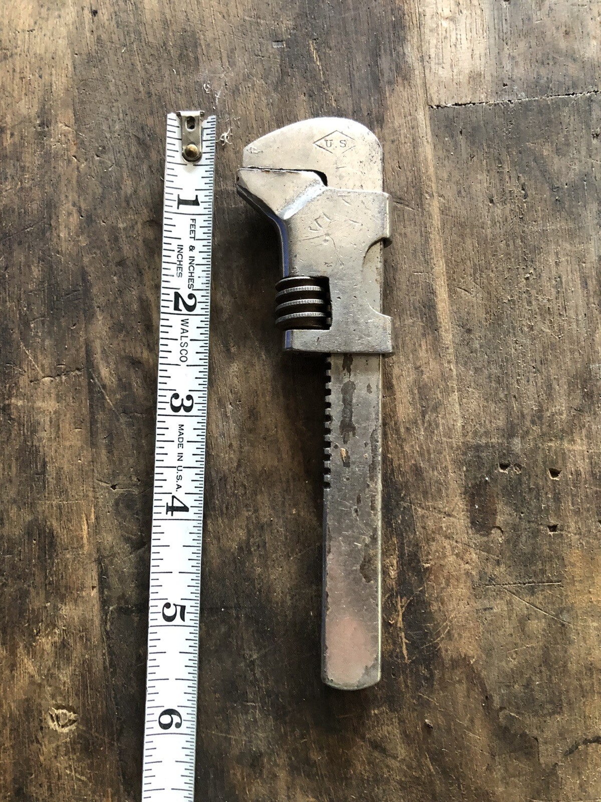 Vintage U.S. in DIAMOND LOGO ( LOWENTRAUT MFG. Co ) Bicycle Monkey Wrench 5-1/2″