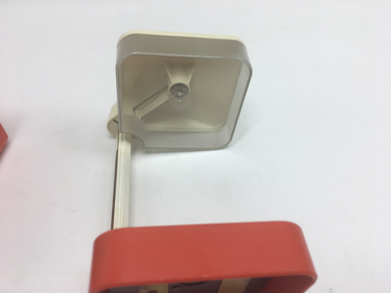 Vintage EVEREADY Red Swivel Lite Lantern Cordless Light Outdoor w/ Original Tag