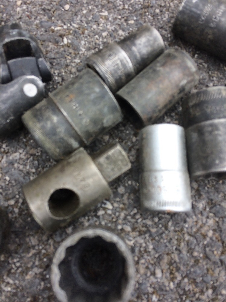 Vintage Miltary Stamped Various Sockets Collection