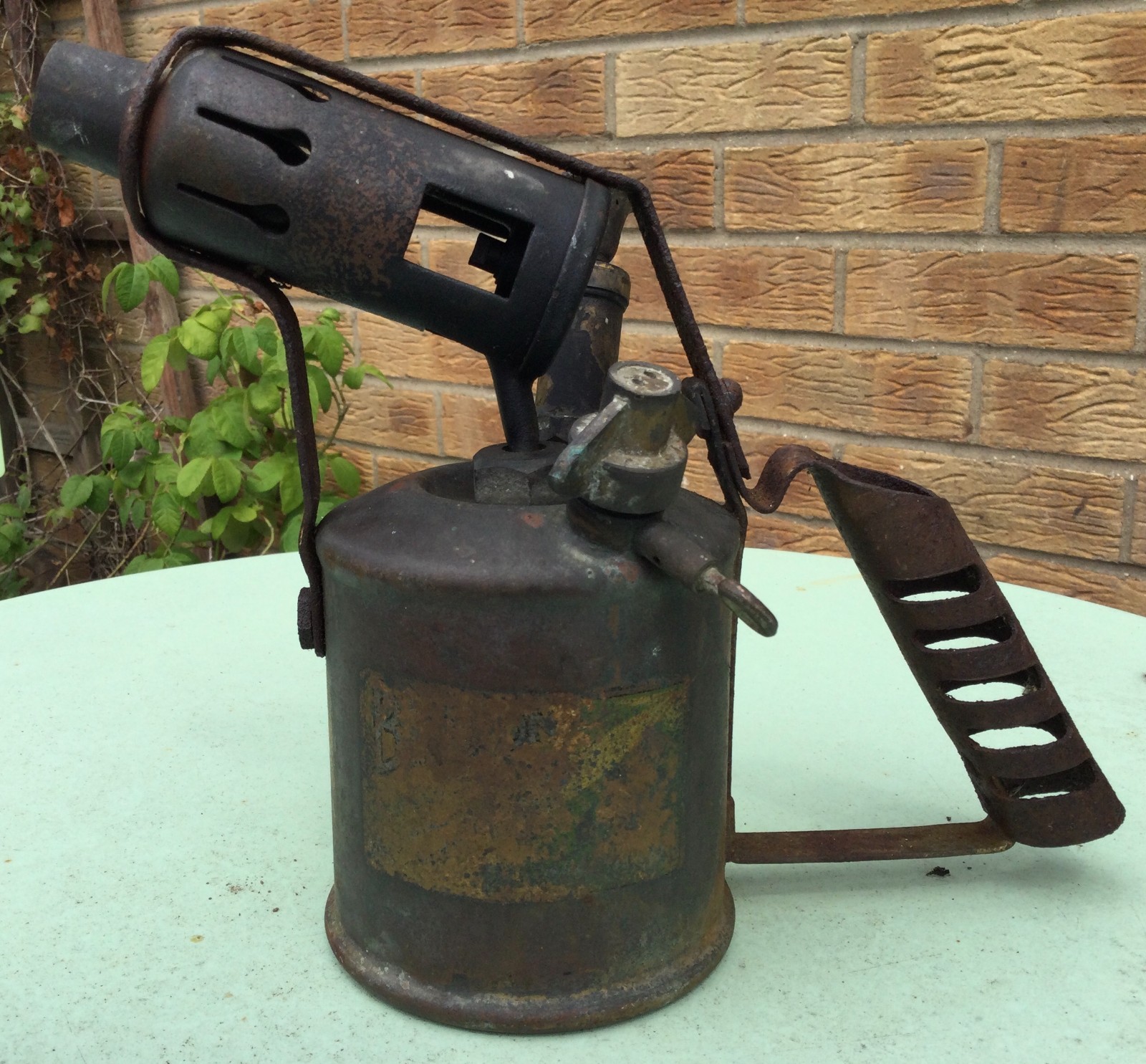 Vintage Decorative Paraffin Brass Blow Lamp