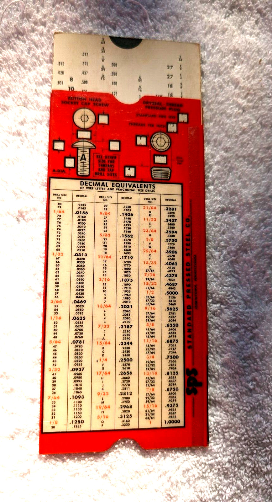 c1960 Unbrako Socket Screw Calculator Standard Pressed Steel Jenkintown PA USA