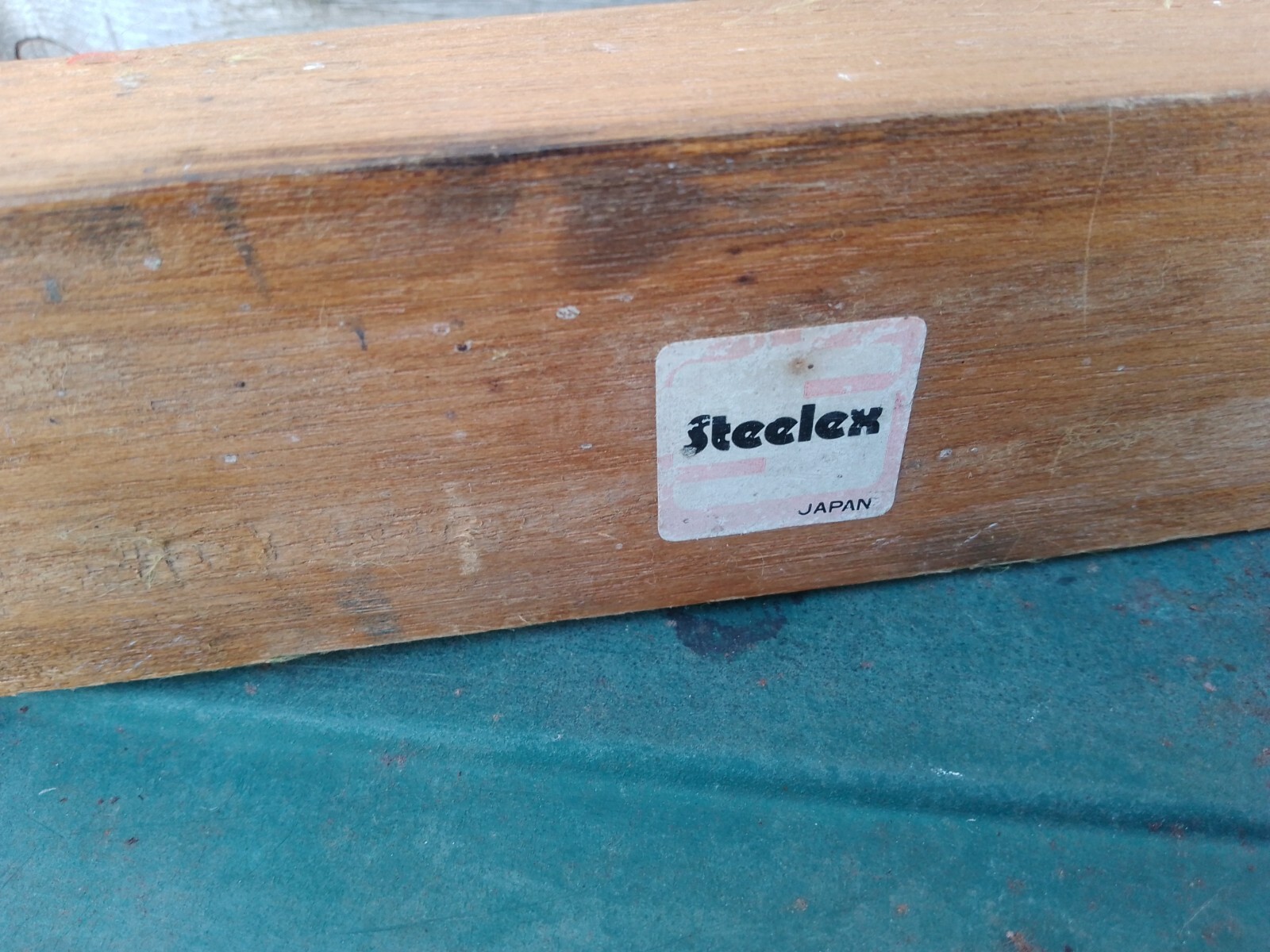 Vintage STEELEX Wooden Framed Level 2Ft Long Made in Japan