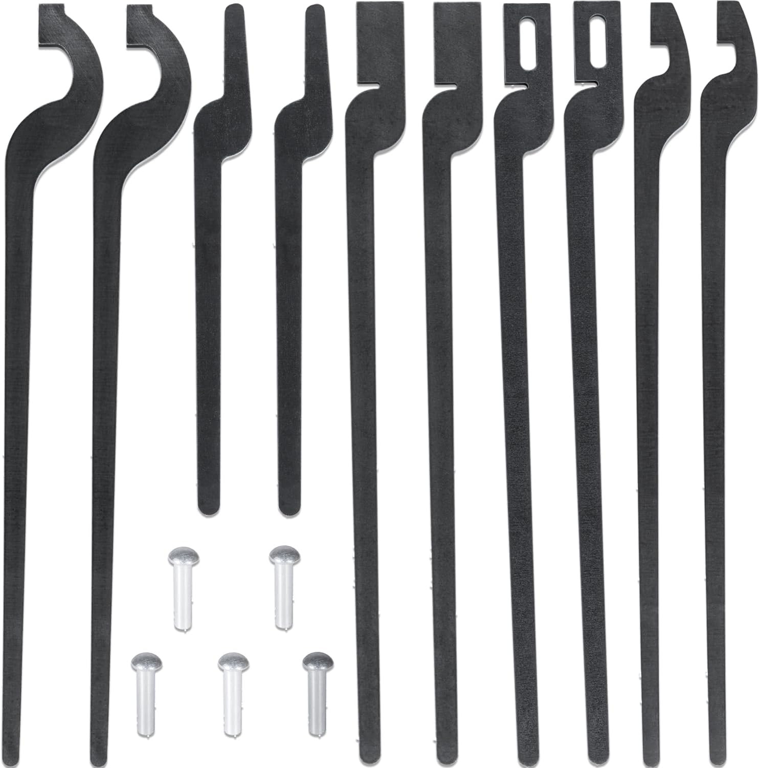 5 X DIY Rapid Tongs Bundle Set & Rivets Five Types of Blacksmith Tongs Forging T