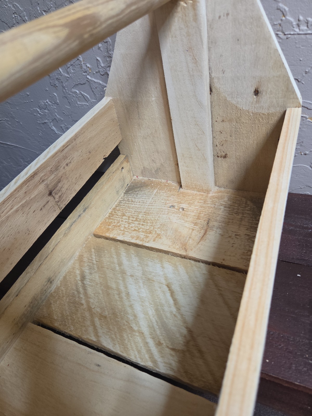 Reclaimed Wood Garden, Tool Caddy Tote Box Farmhouse Decor Or Use NICE 17x10x13″
