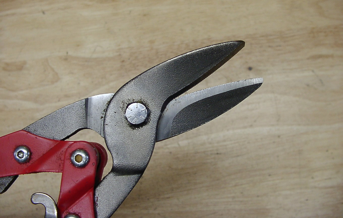 Lenox Red Left Aviator Tin Snips,10-1/8″,HVAC,Tin Knocker,VGC