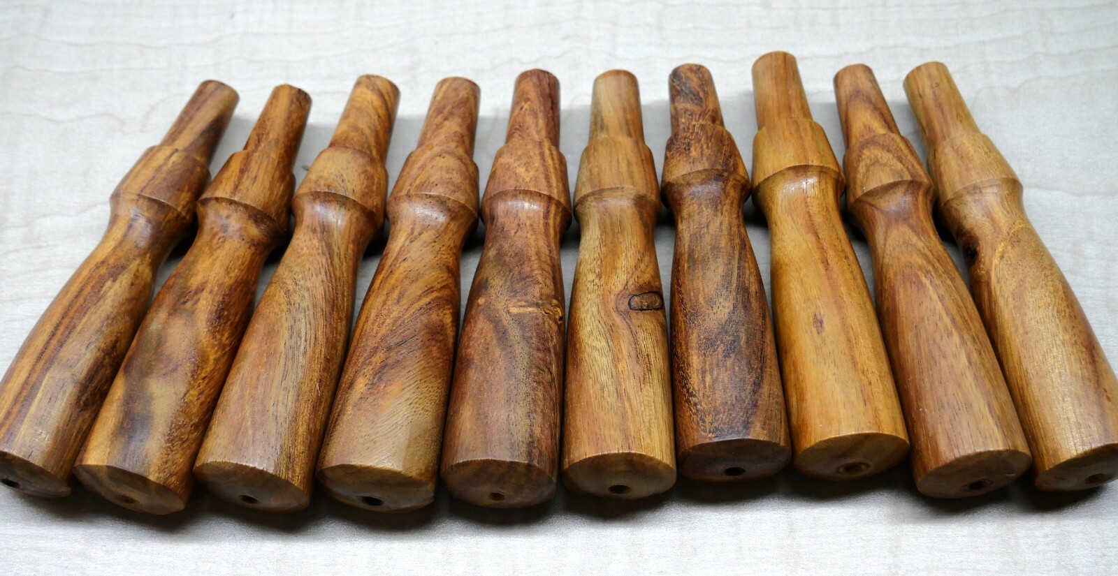 LOT OF 20 NEW ROSEWOOD SOCKET CHISEL HANDLES FOR TOOL RESTORATION
