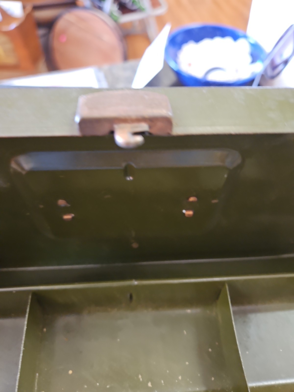 Hamilton Metal Product USA CLIMAX Tackle Tool Box Cantilever Tray NO KEY VINTAGE