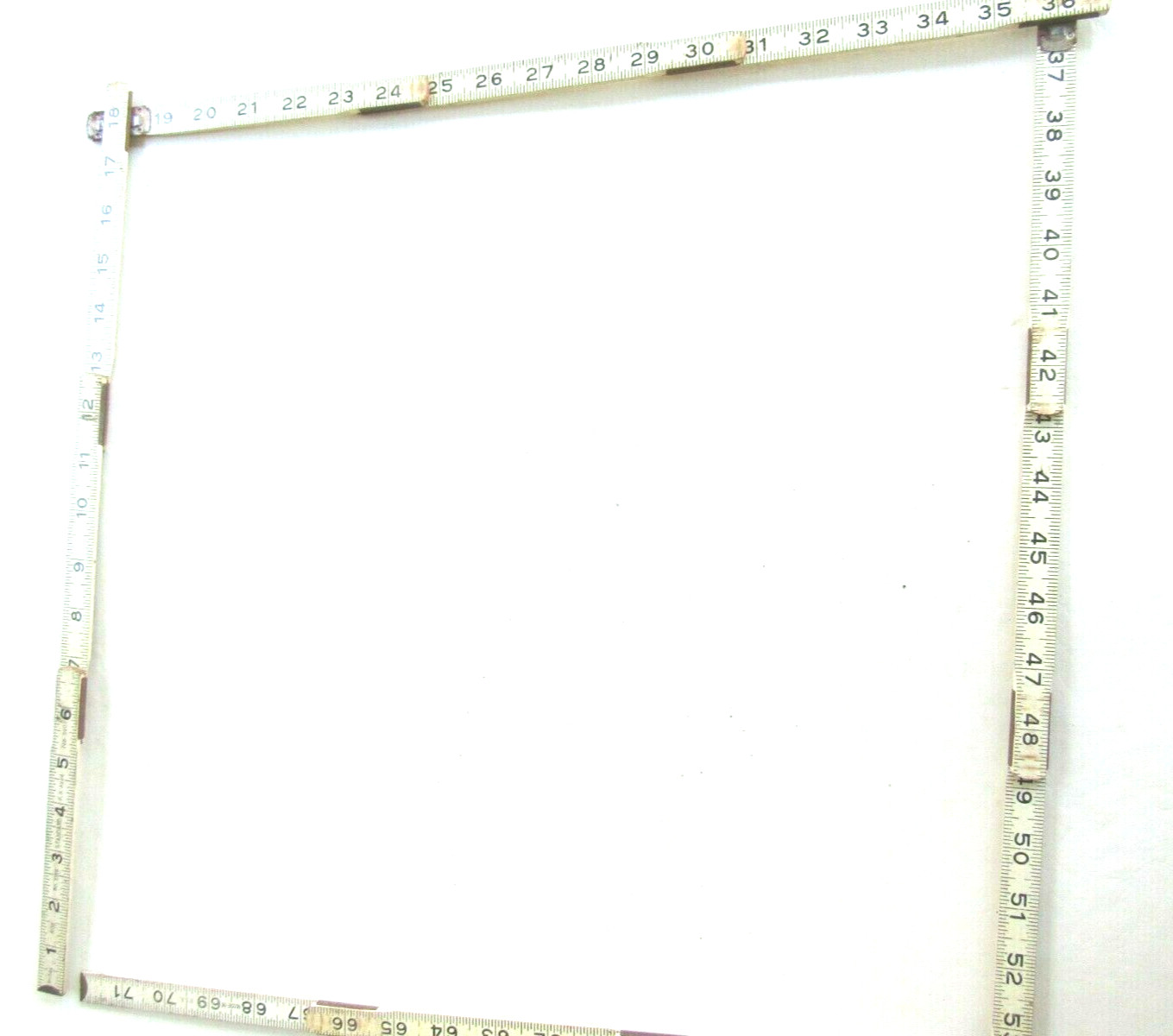 Vtg ROE STANDARD No. 360 SW6 72-Inch Wooden Zig Zag Rule. Made in U.S.A. Used.