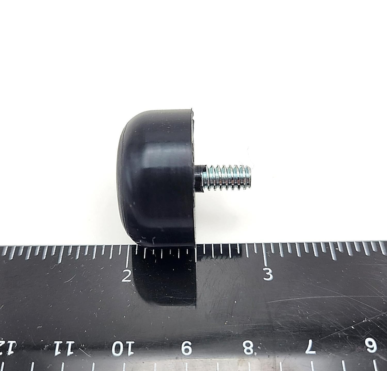 10-24 Thread Rubber Feet Bumpers 1″ Round Screw-in Equipment 1″, Black